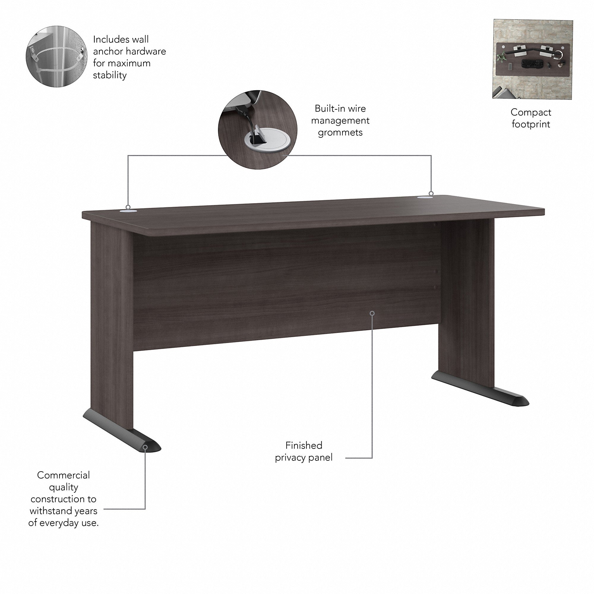 Bush Business Furniture Studio A 60W Computer Desk