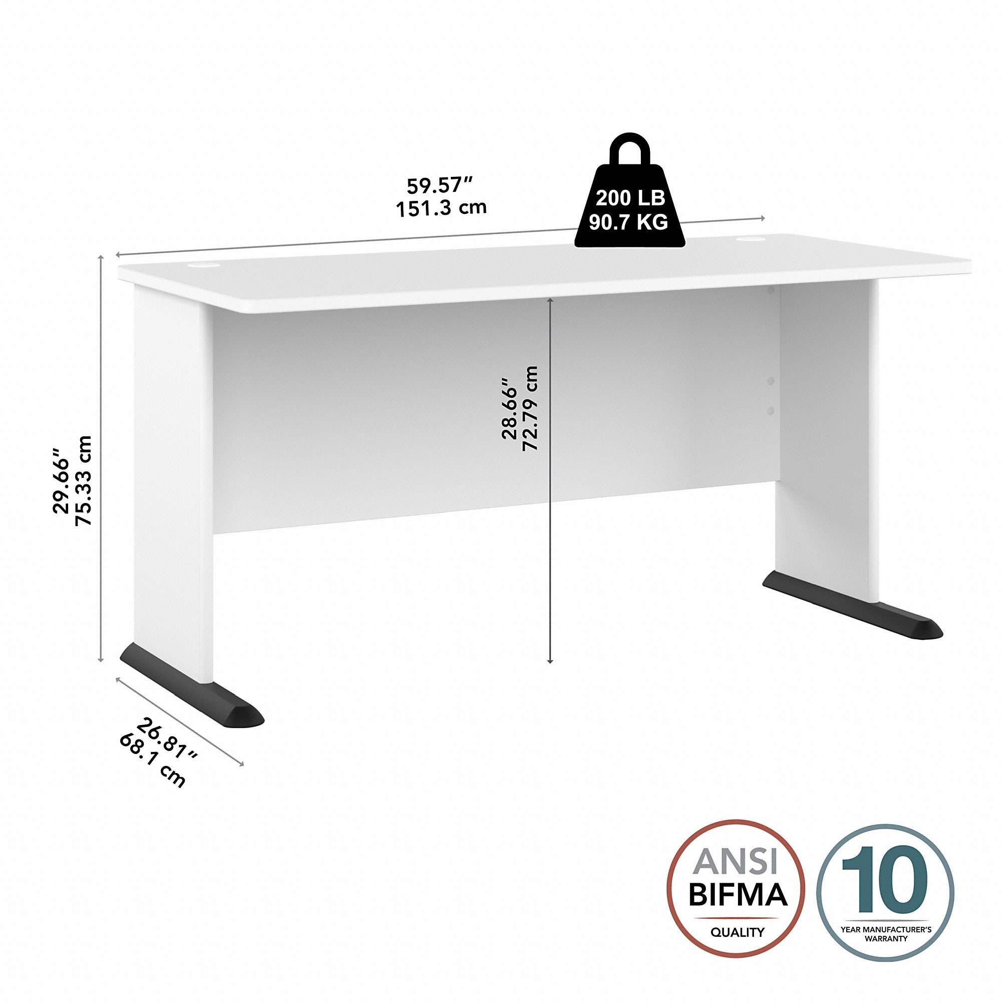 Bush Business Furniture Studio A 60W Computer Desk