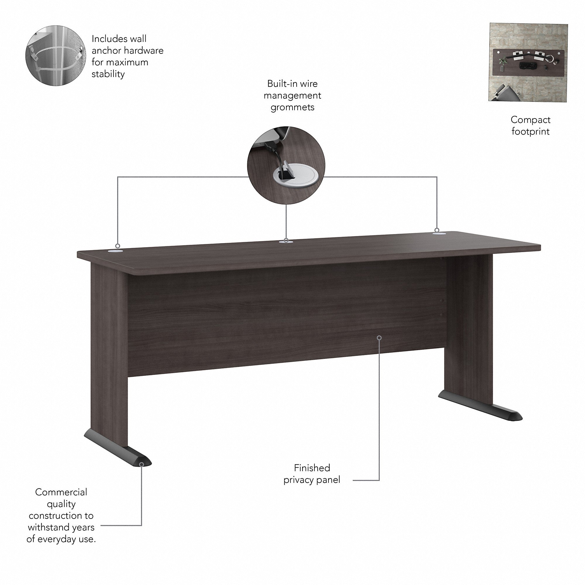 Bush Business Furniture Studio A 72W Computer Desk