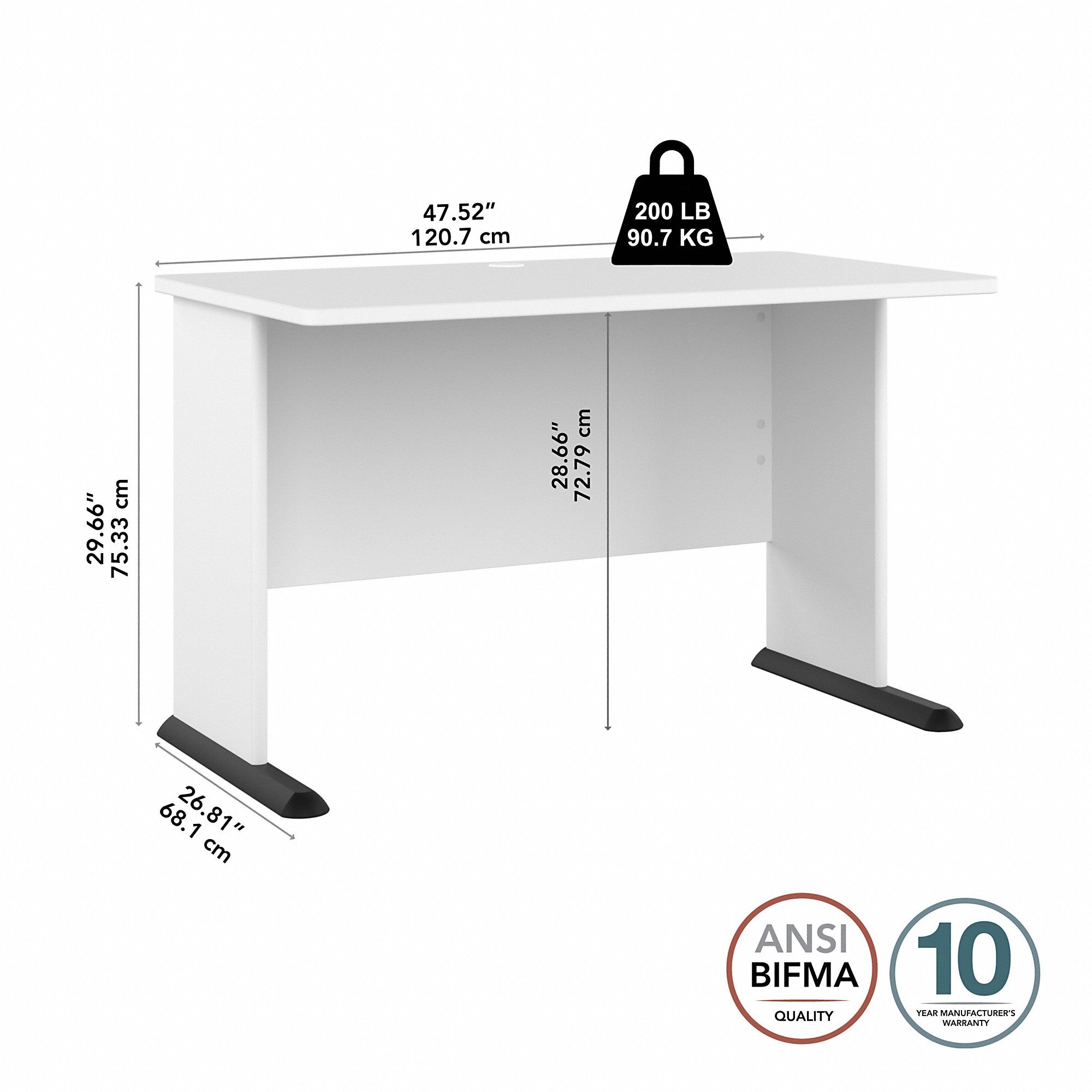 Bush Business Furniture Studio A 48W Computer Desk