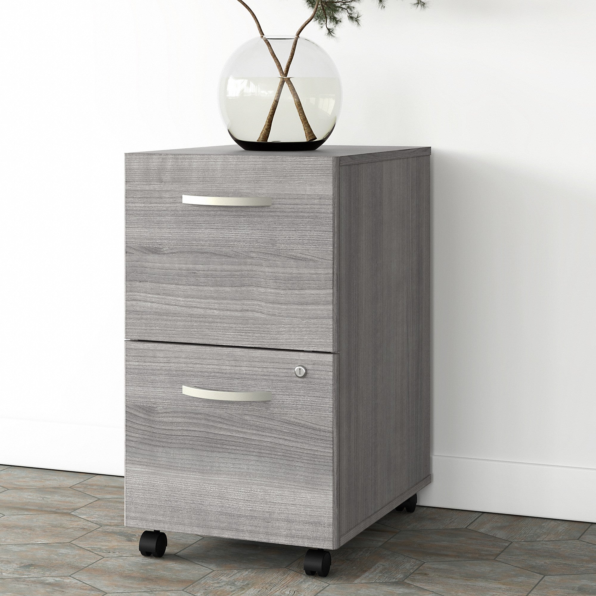 Bush Business Furniture Studio A 2 Drawer Mobile File Cabinet - Assembled