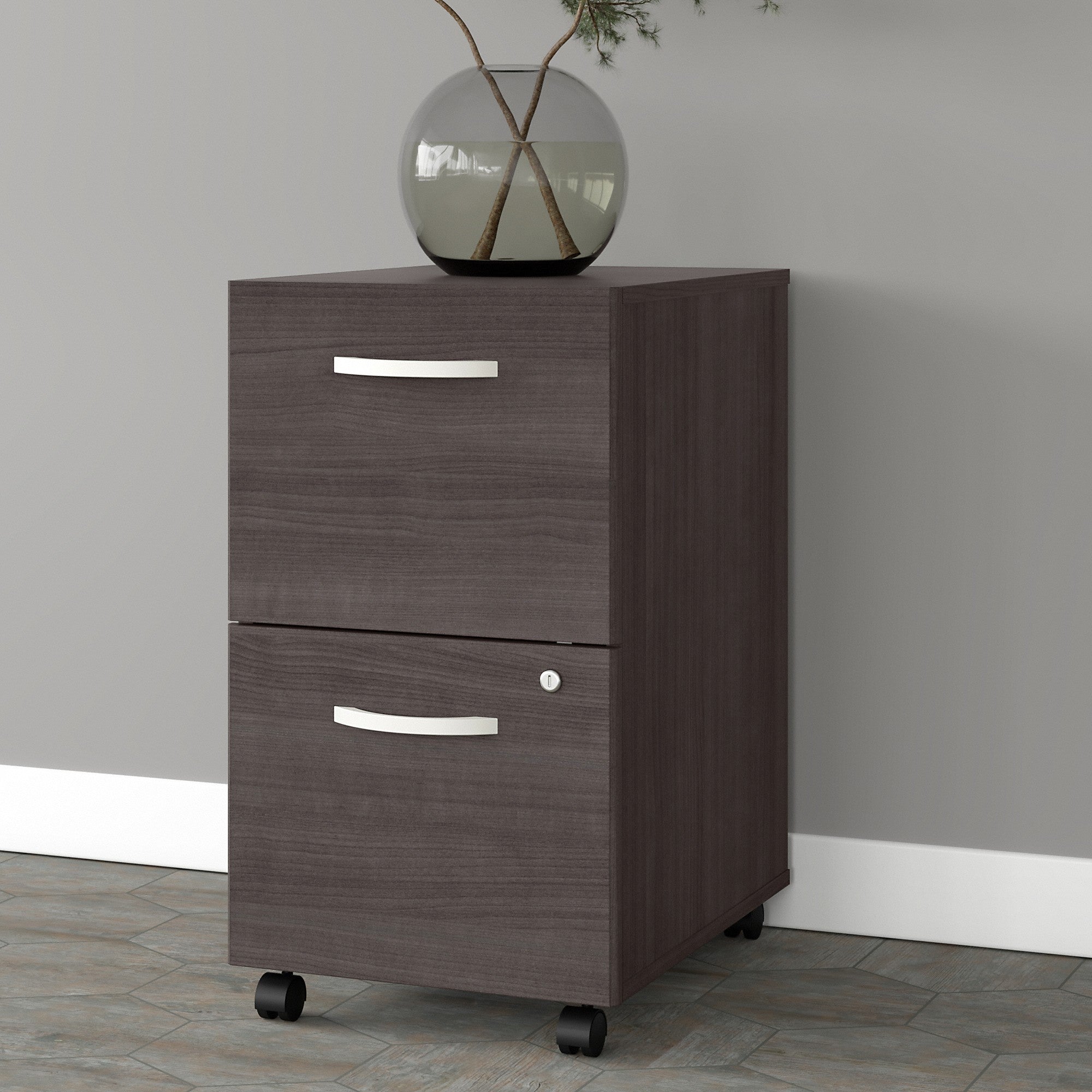 Bush Business Furniture Studio A 2 Drawer Mobile File Cabinet - Assembled