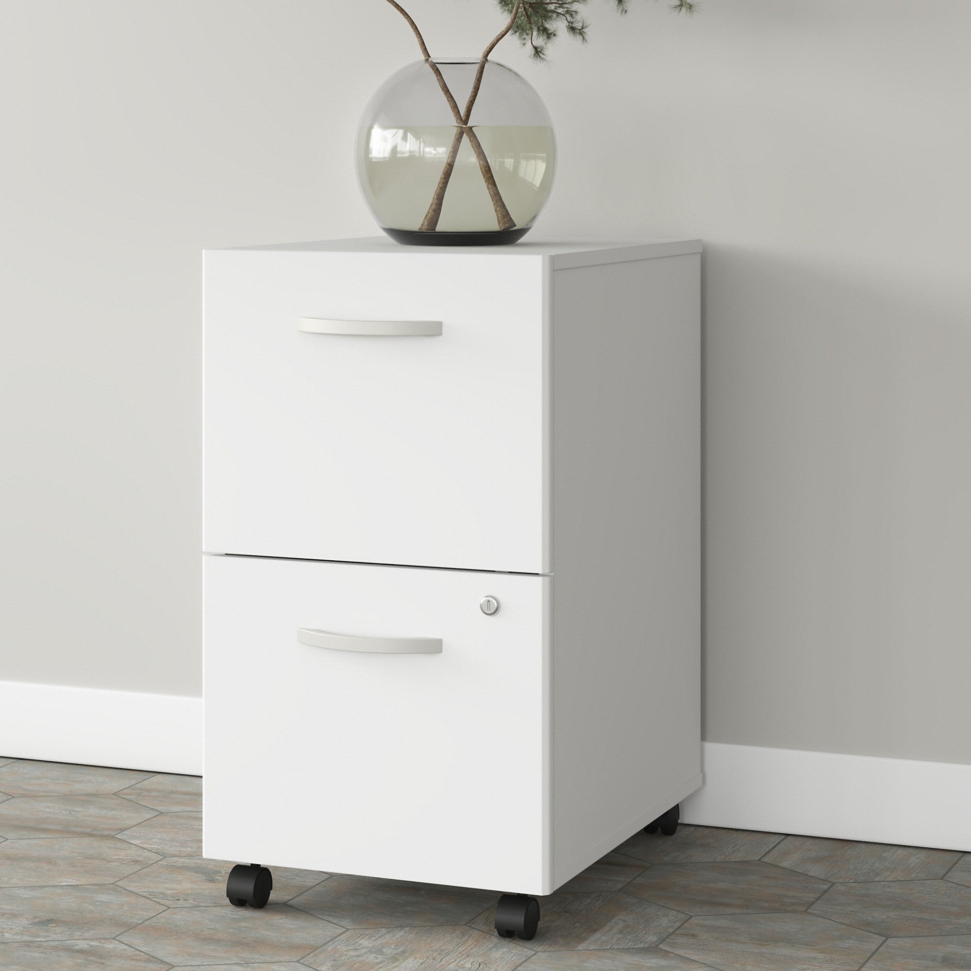 Bush Business Furniture Studio A 2 Drawer Mobile File Cabinet - Assembled