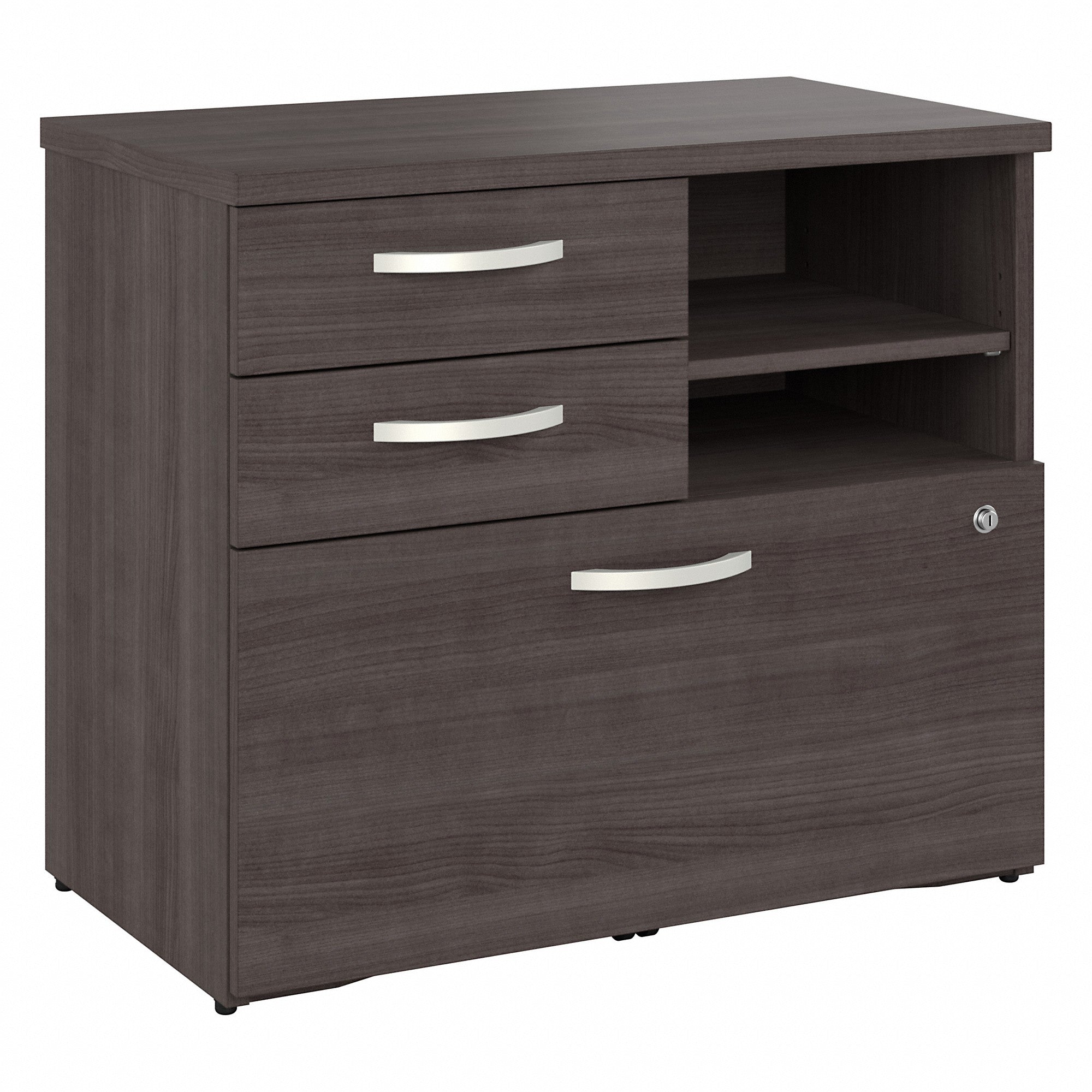 Bush Business Furniture Studio A Office Storage Cabinet with Drawers and Shelves