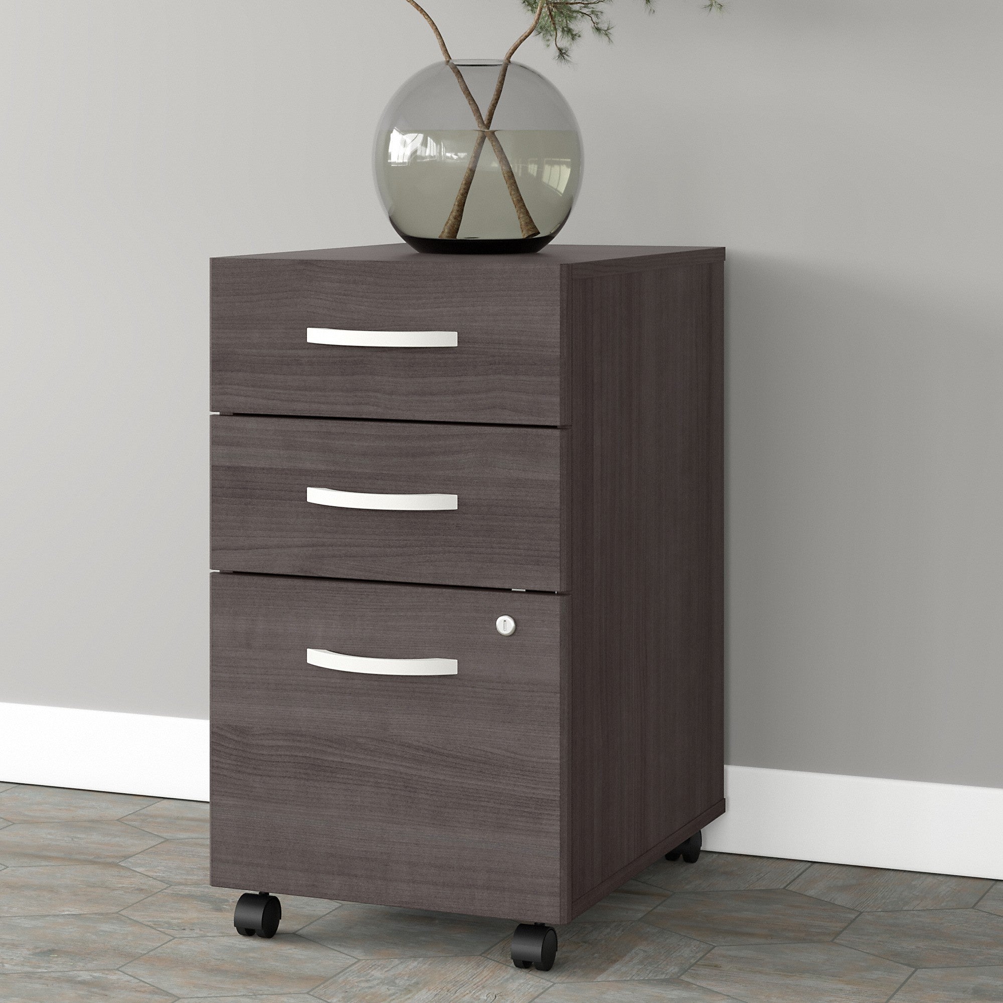 Bush Business Furniture Studio A 3 Drawer Mobile File Cabinet - Assembled