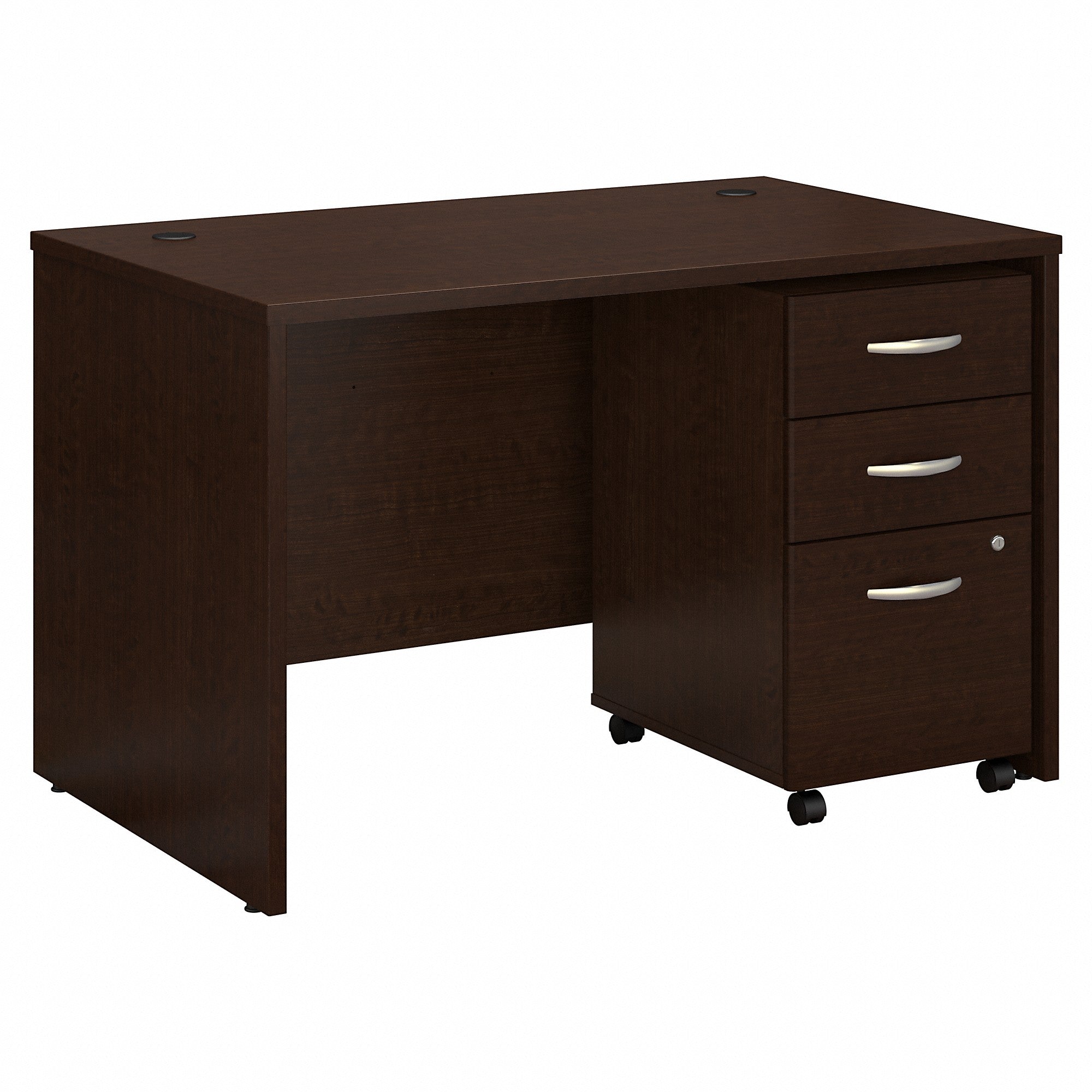 Bush Business Furniture Series C 48W x 30D Office Desk with Mobile File Cabinet