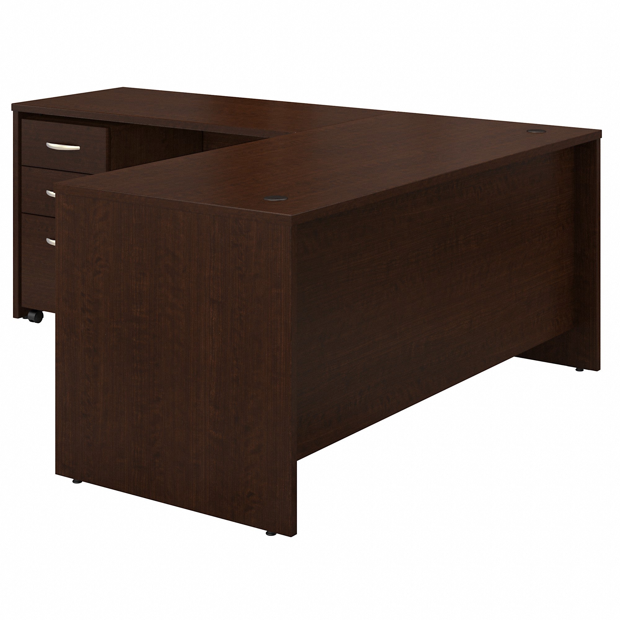 Bush Business Furniture Series C 66W L Shaped Desk with 48W Return and Mobile File Cabinet