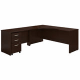Bush Business Furniture Series C 72W Left Handed Corner Desk with 48W Return and Mobile File Cabinet