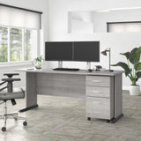 Bush Business Furniture Studio A 72W Computer Desk with 3 Drawer Mobile File Cabinet