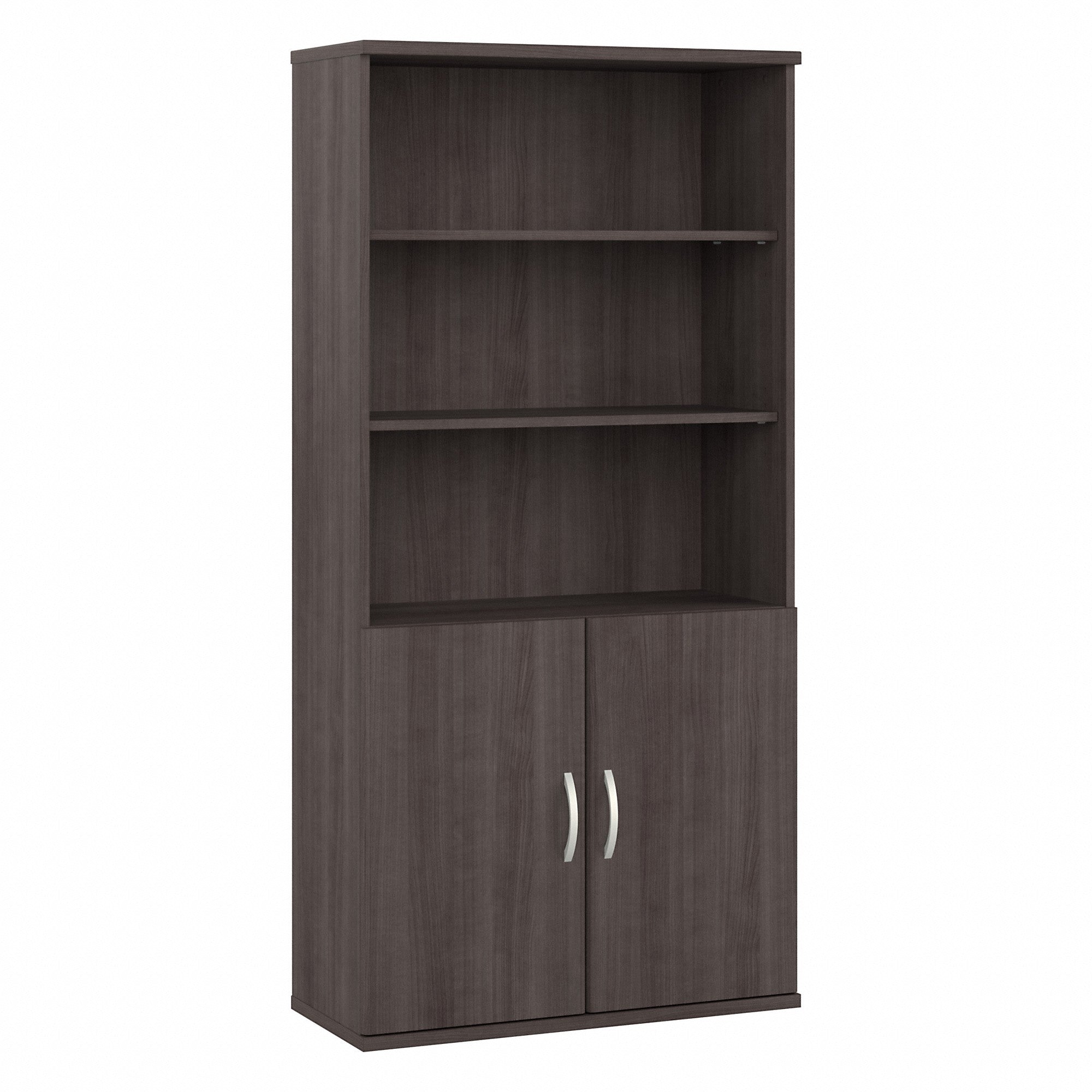 Bush Business Furniture Studio A Tall 5 Shelf Bookcase with Doors