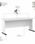 Bush Business Furniture Studio A 72W L Shaped Gaming Desk with Storage