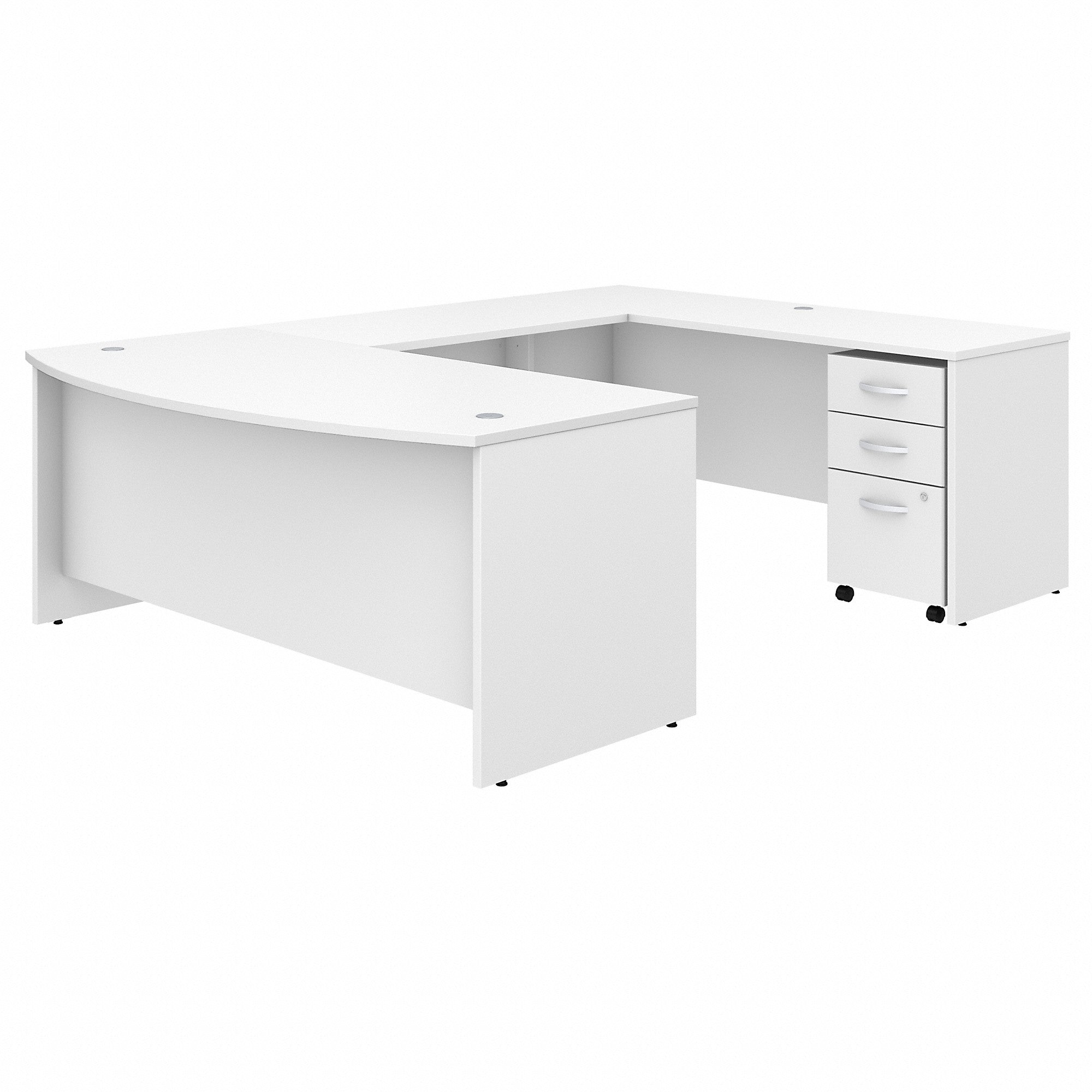 Bush Business Furniture Studio C 72W x 36D U Shaped Desk with Mobile File Cabinet