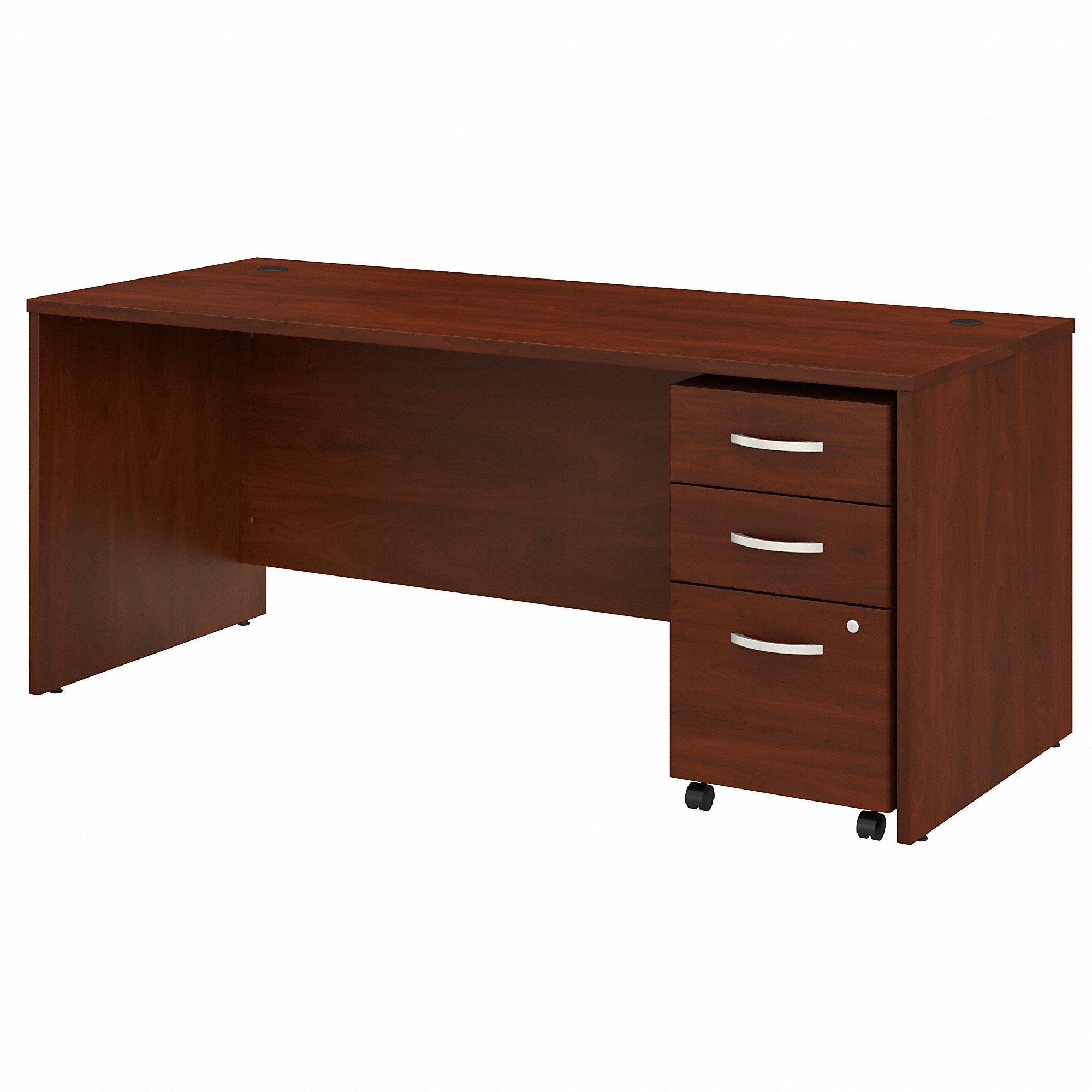 Bush Business Furniture Studio C 72W x 30D Office Desk with Mobile File Cabinet