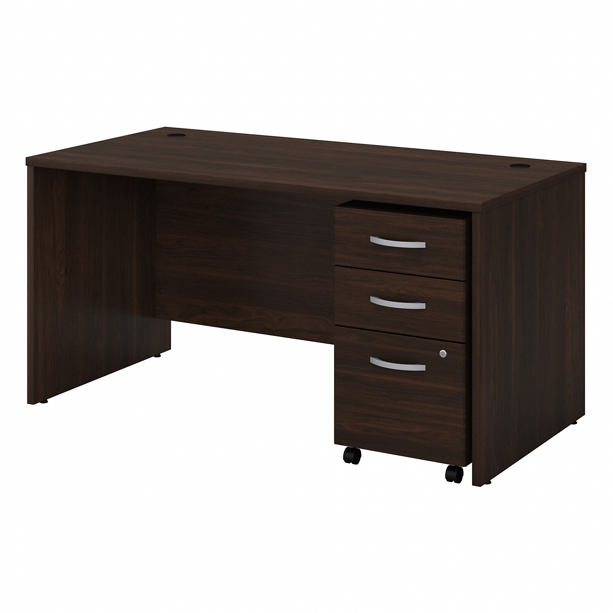 Bush Business Furniture Studio C 60W x 30D Office Desk with Mobile File Cabinet