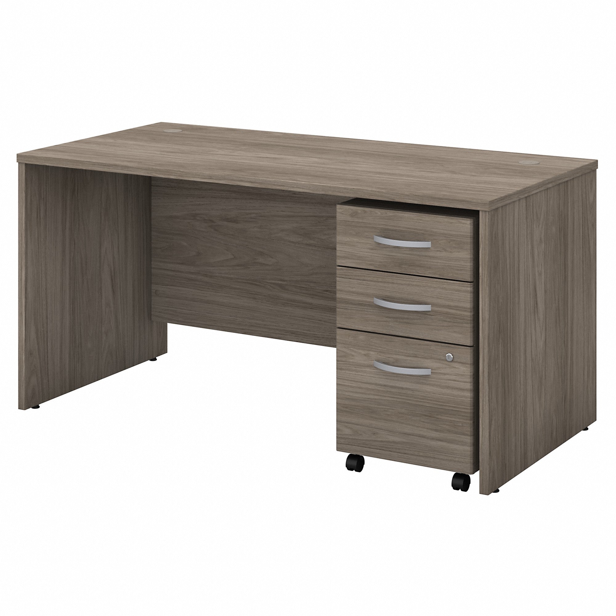 Bush Business Furniture Studio C 60W x 30D Office Desk with Mobile File Cabinet