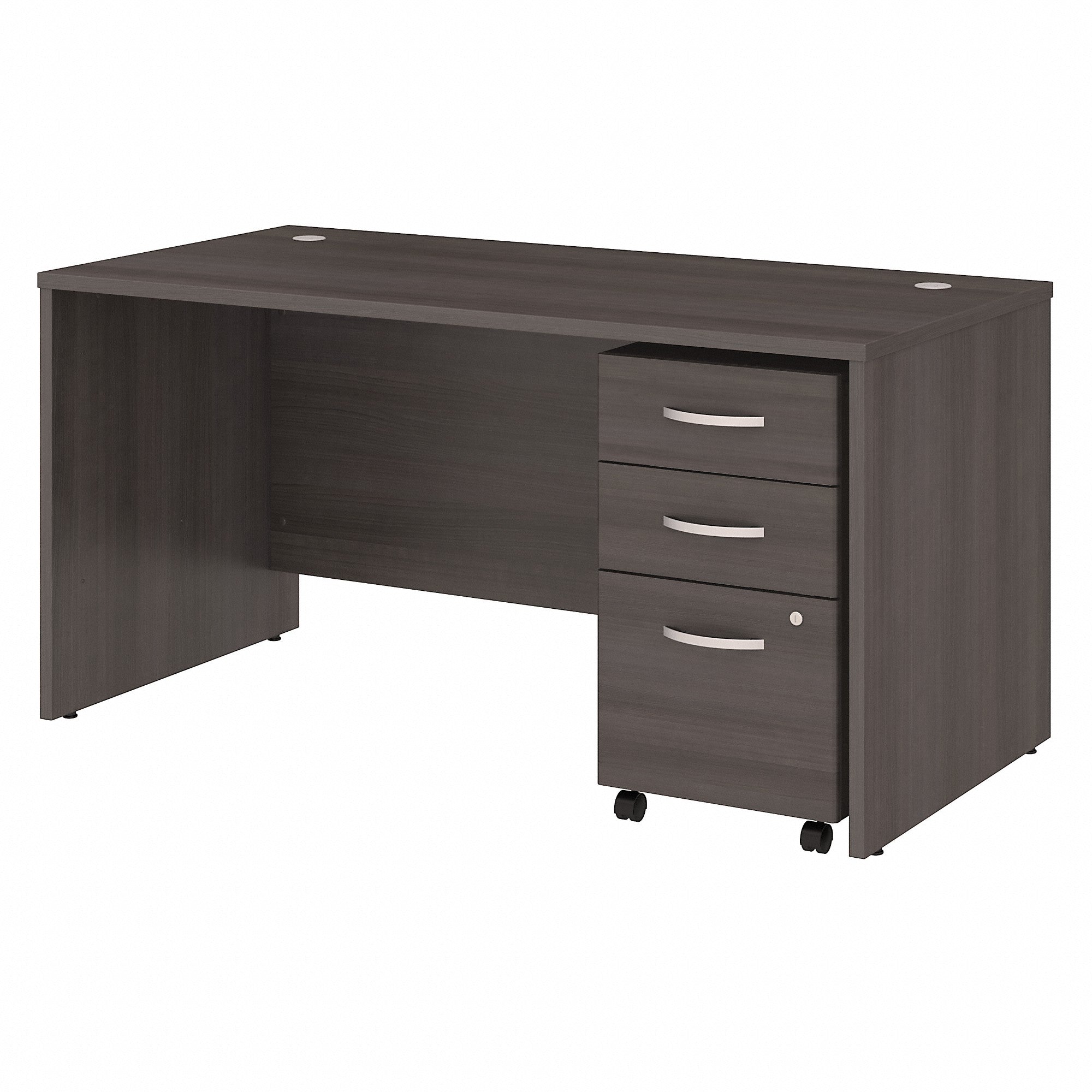 Bush Business Furniture Studio C 60W x 30D Office Desk with Mobile File Cabinet