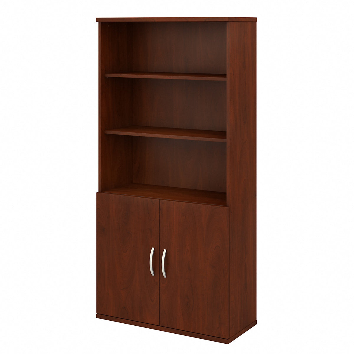 Bush Business Furniture Studio C 5 Shelf Bookcase with Doors