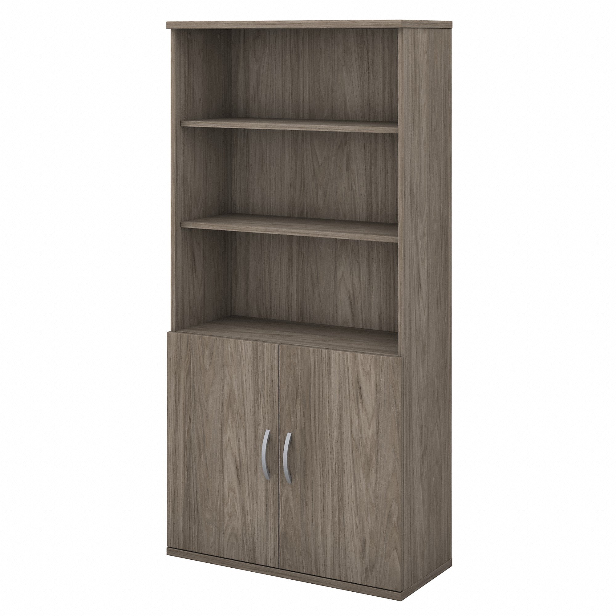 Bush Business Furniture Studio C Tall 5 Shelf Bookcase with Doors