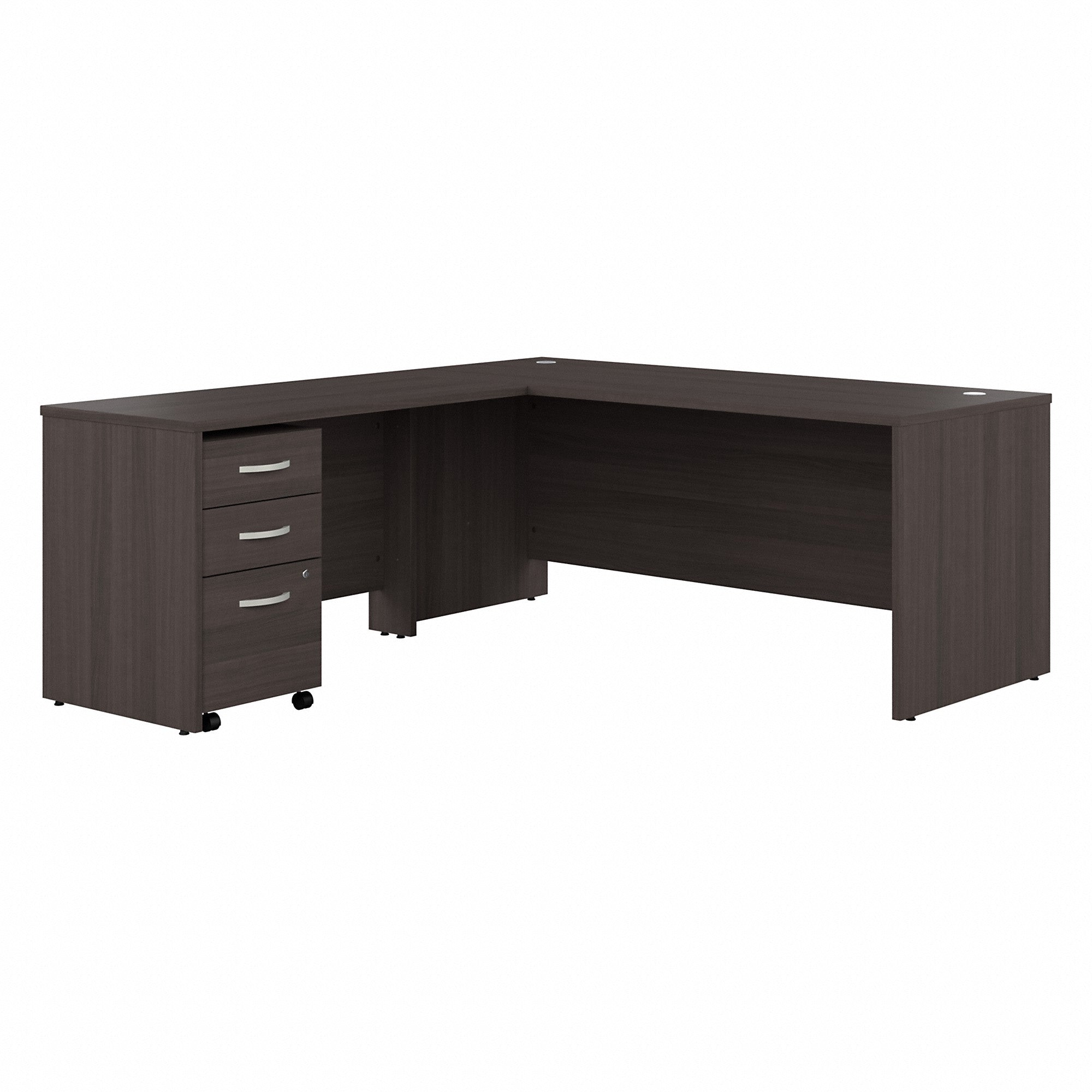 Bush Business Furniture Studio C 72W L Shaped Desk with Mobile File Cabinet