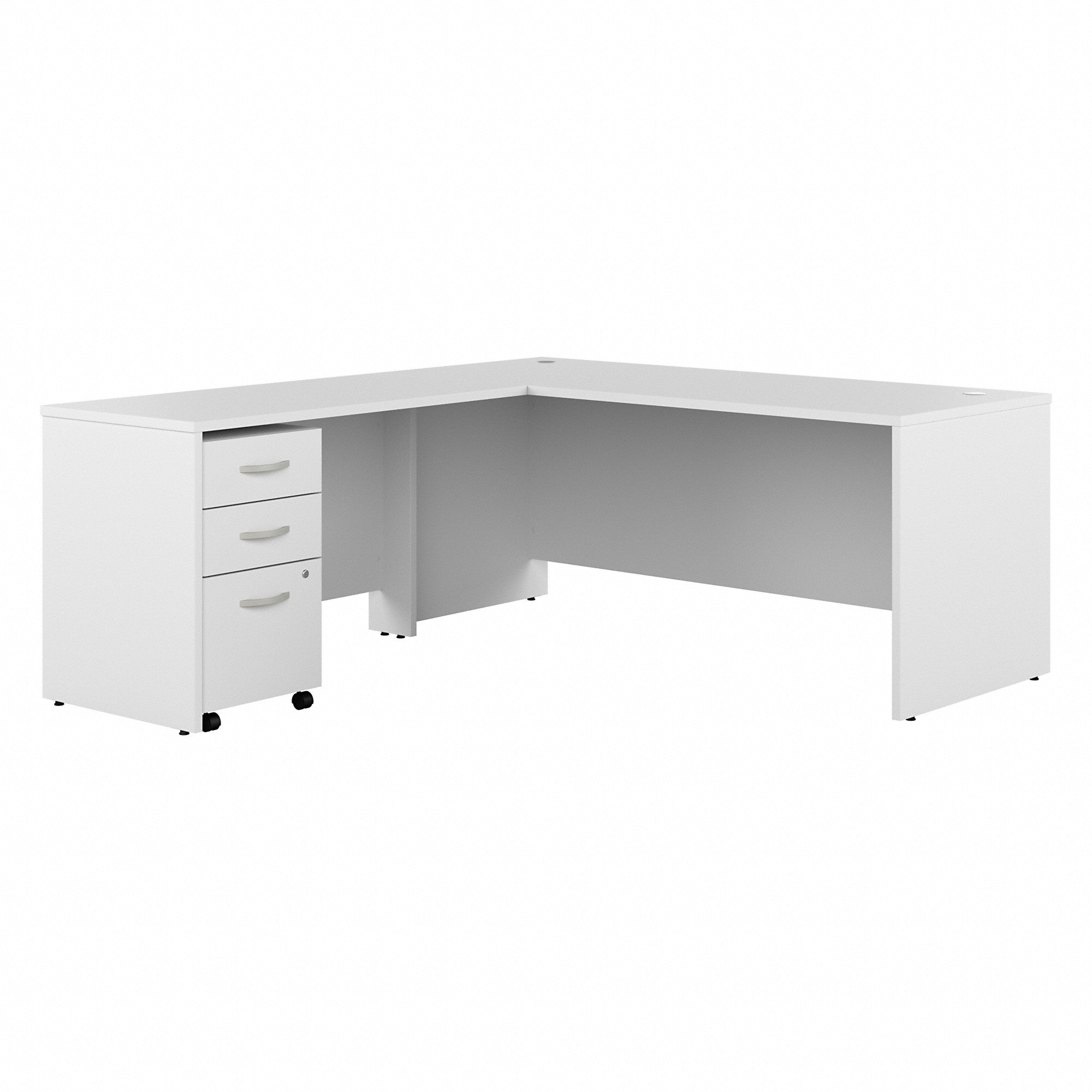 Bush Business Furniture Studio C 72W L Shaped Desk with Mobile File Cabinet