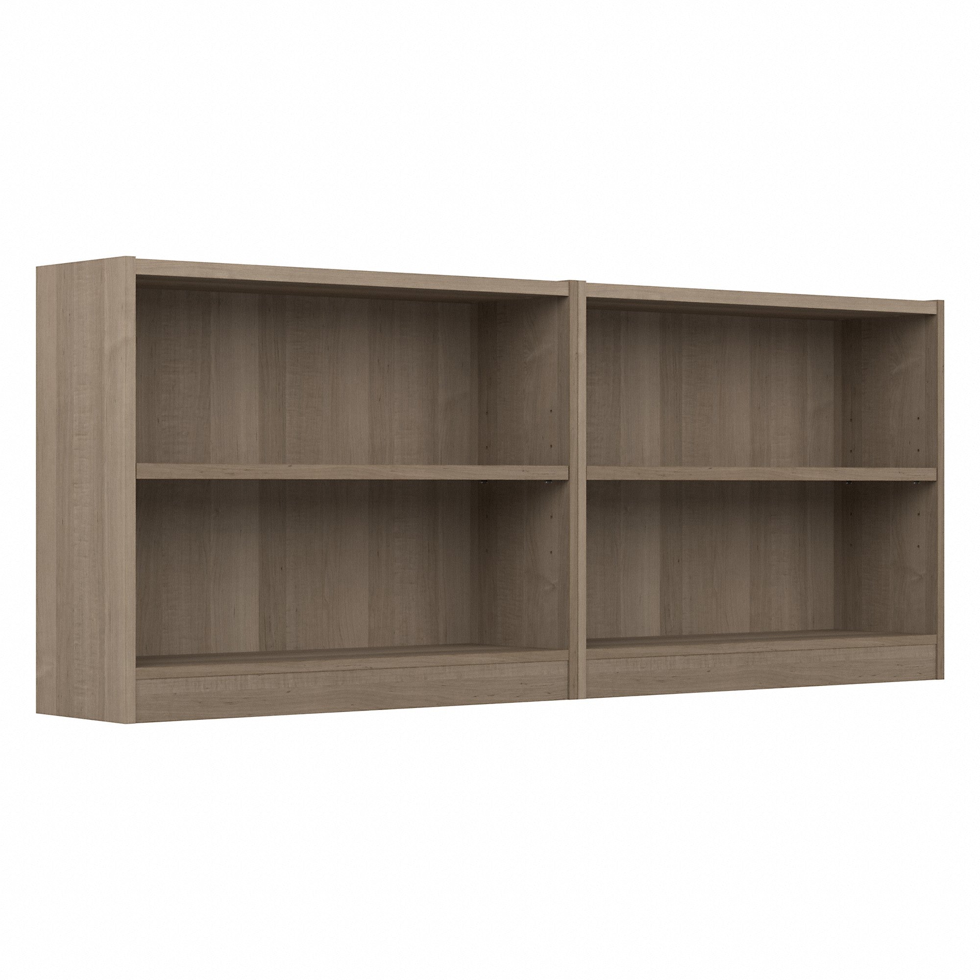 Bush Furniture Universal Small 2 Shelf Bookcase - Set of 2