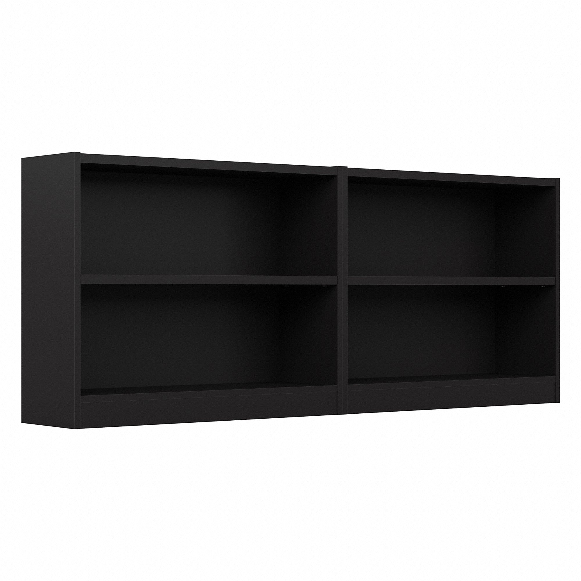 Bush Furniture Universal Small 2 Shelf Bookcase - Set of 2