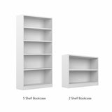 Bush Furniture Universal Small 2 Shelf Bookcase - Set of 2