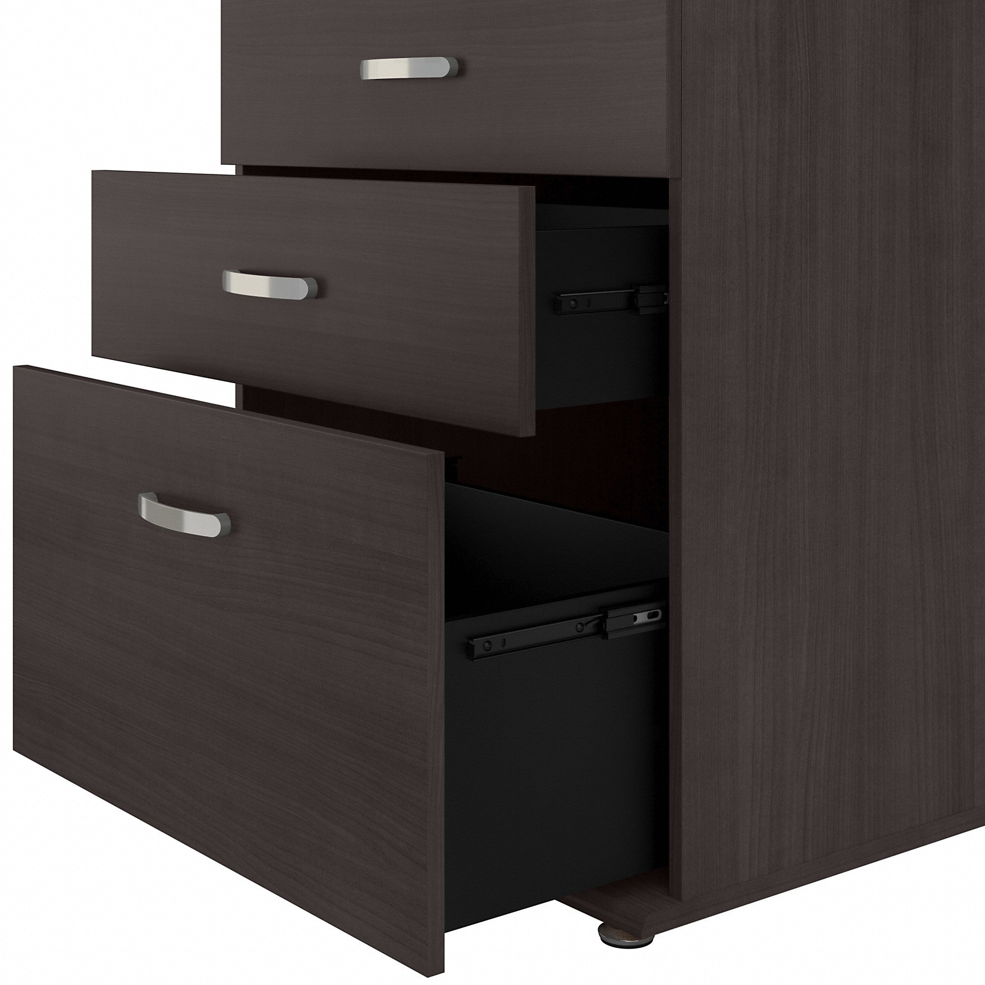 Bush Business Furniture Universal 108W 6 Piece Modular Storage Set with Floor and Wall Cabinets