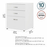 Bush Business Furniture Universal Floor Storage Cabinet with Drawers