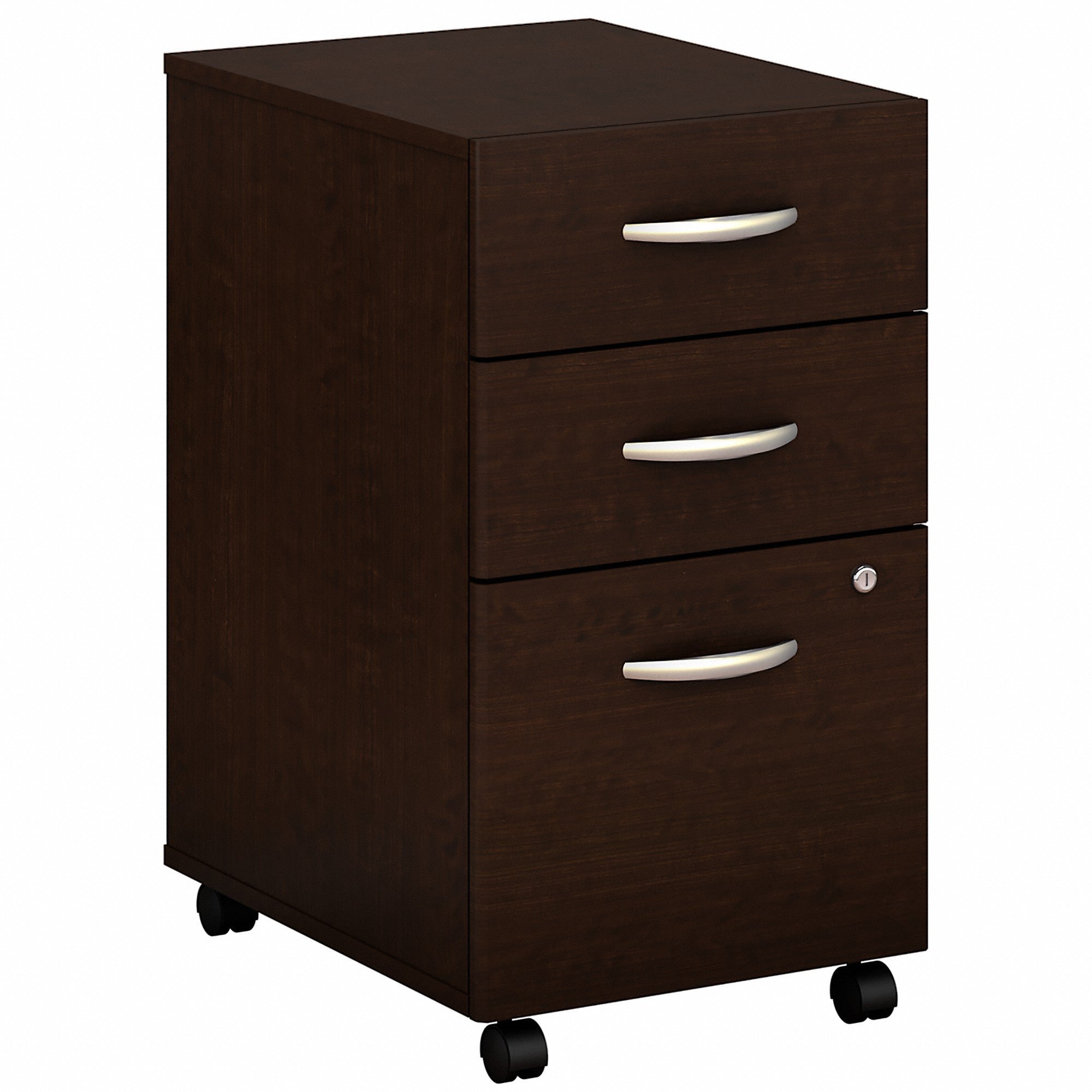 Bush Business Furniture Series C 3 Drawer Mobile File Cabinet - Assembled