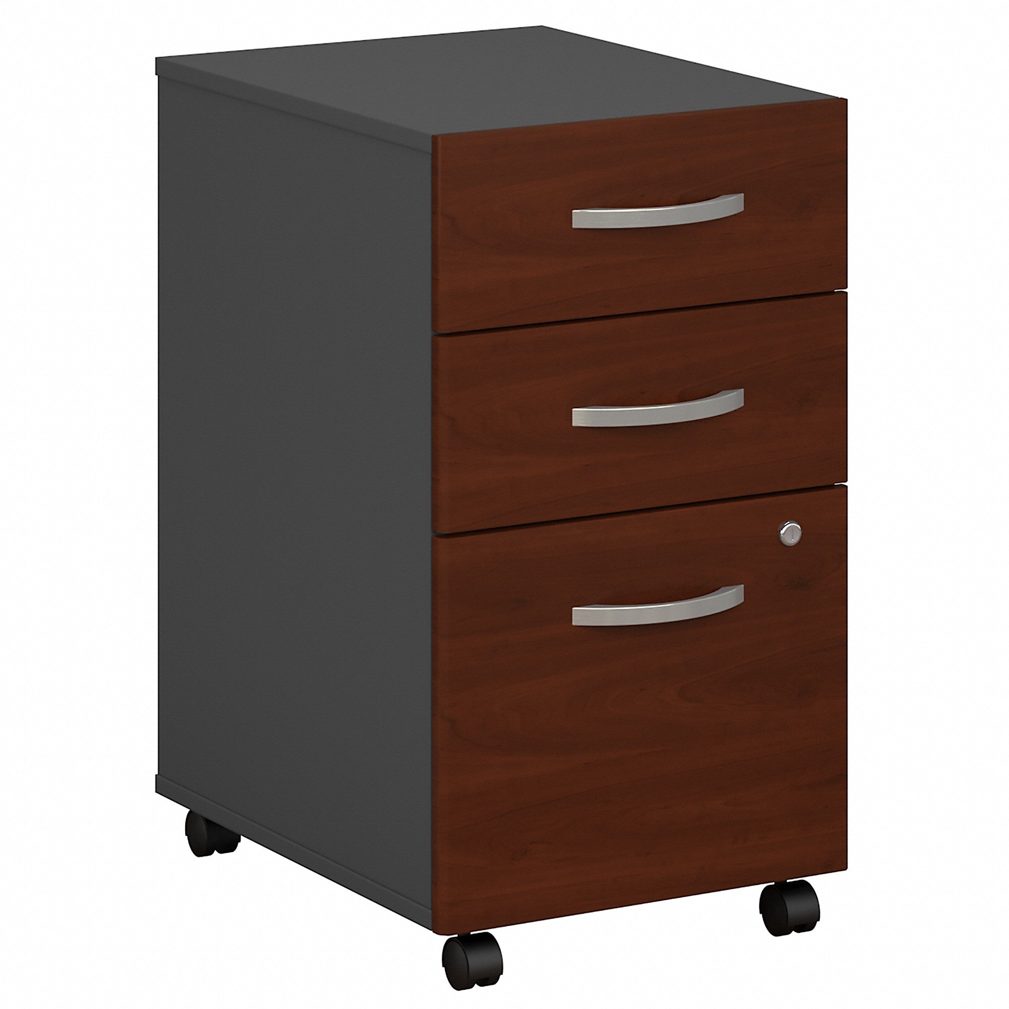 Bush Business Furniture Series C 3 Drawer Mobile File Cabinet - Assembled