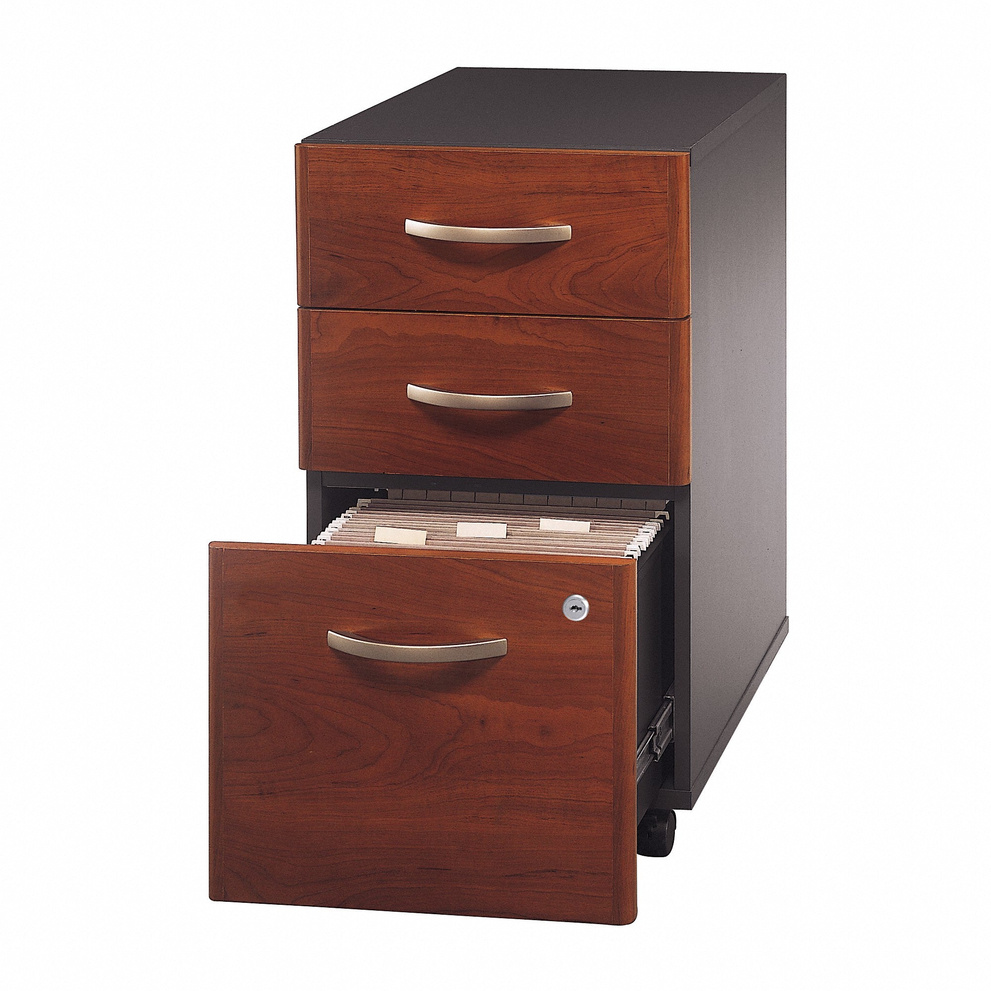 Bush Business Furniture Series C 3 Drawer Mobile File Cabinet - Assembled