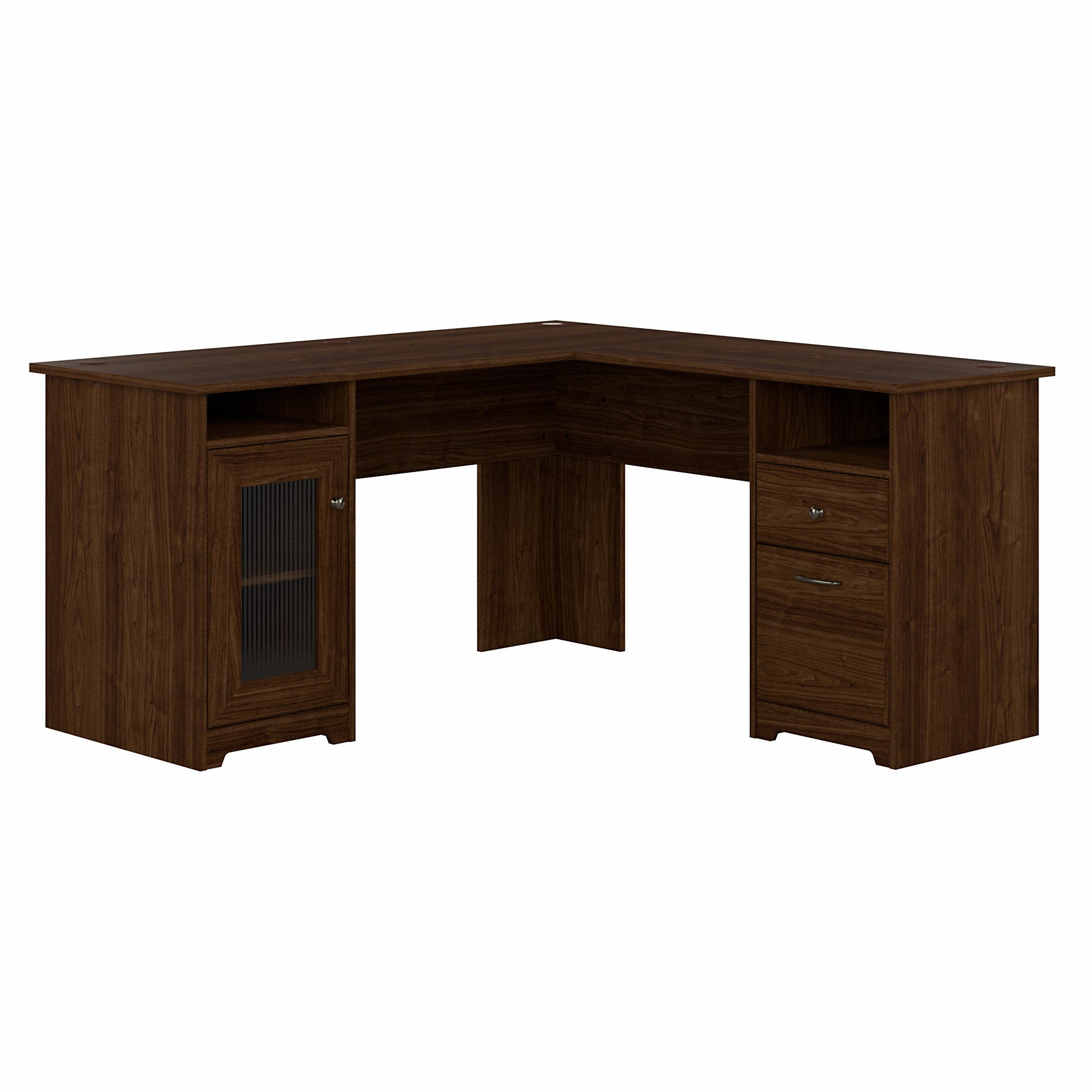 Bush Furniture Cabot 60W L Shaped Computer Desk with Storage