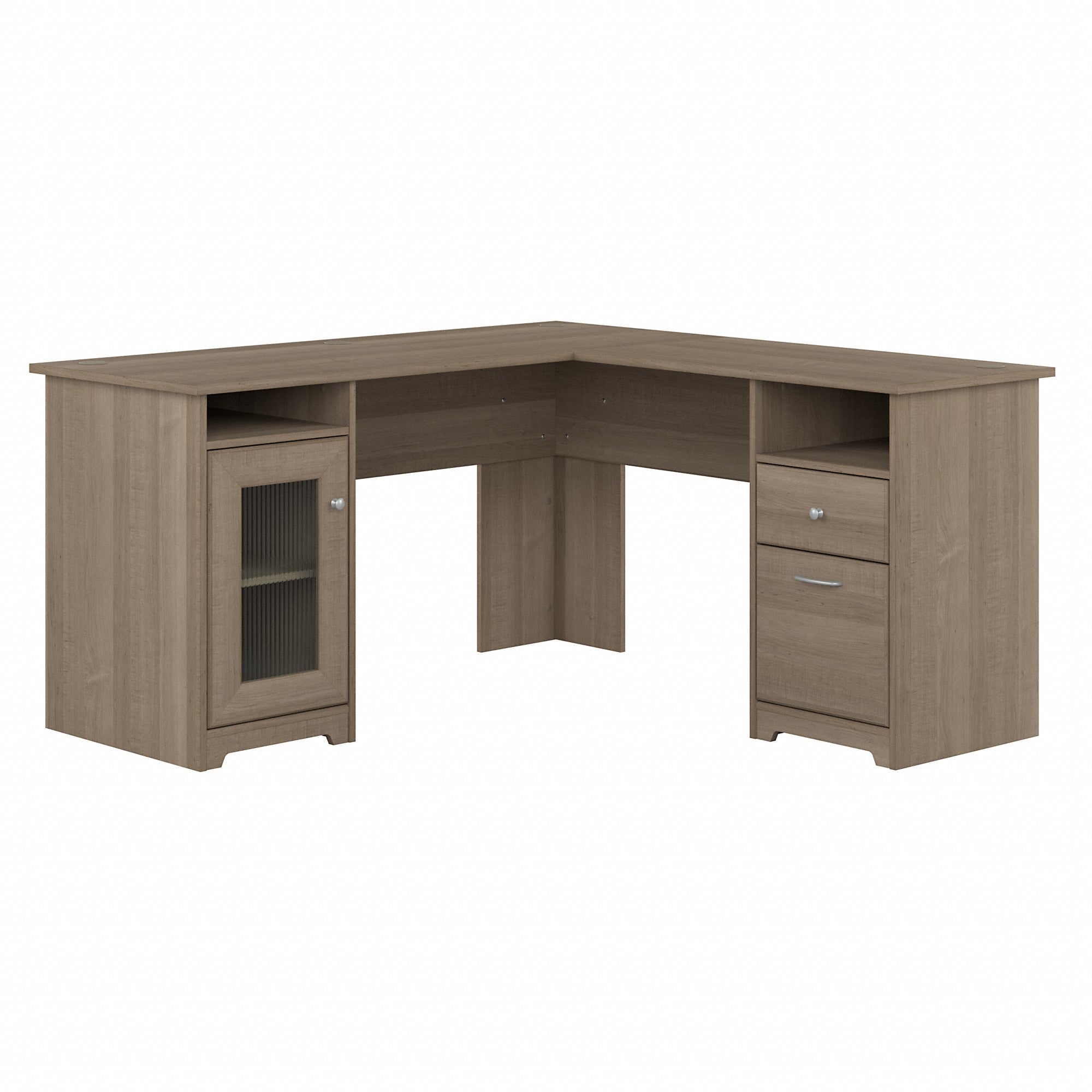 Bush Furniture Cabot 60W L Shaped Computer Desk with Storage