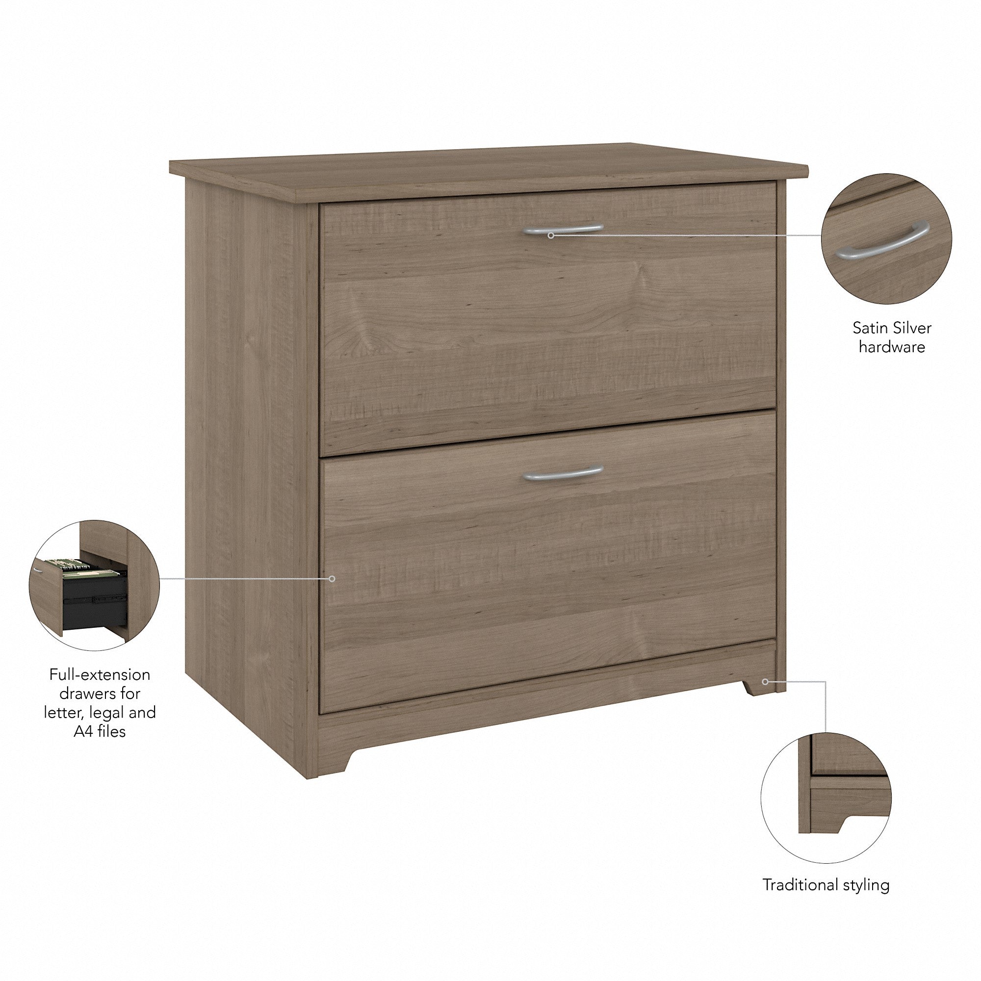 Bush Furniture Cabot 2 Drawer Lateral File Cabinet