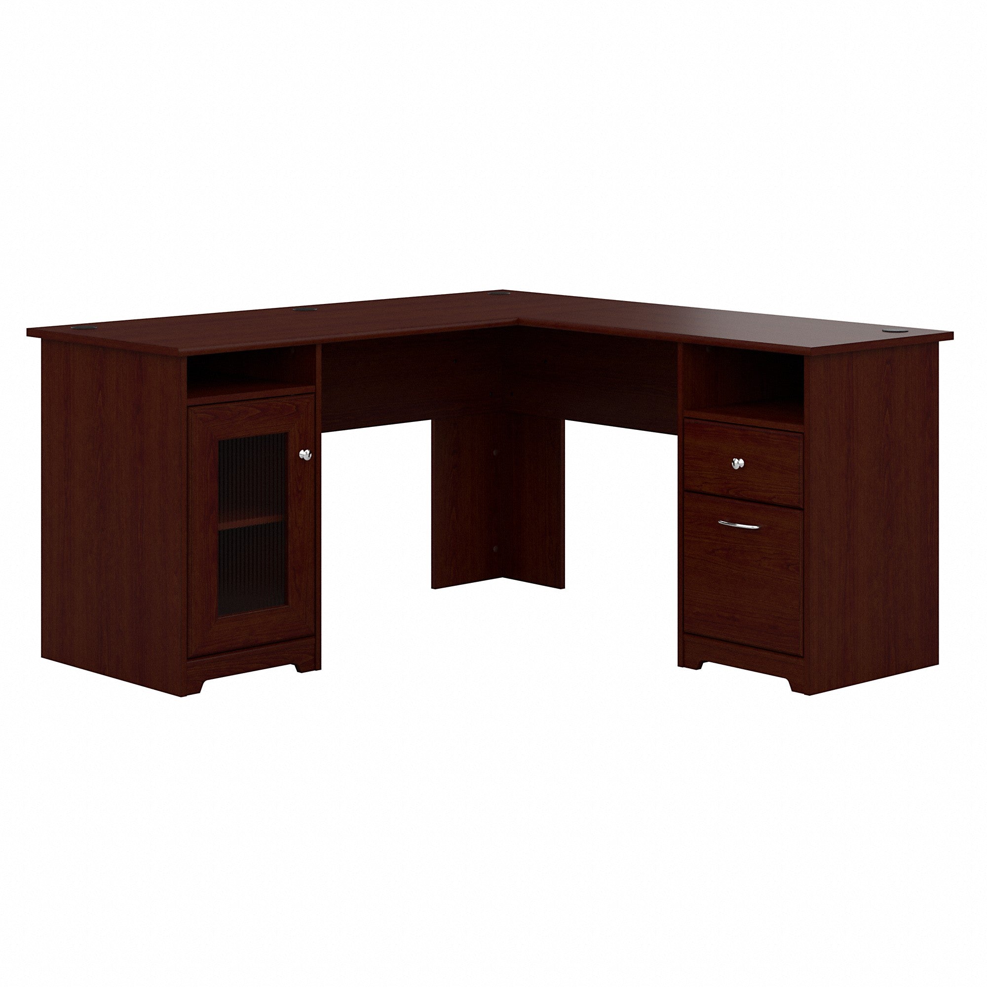 Bush Furniture Cabot 60W L Shaped Computer Desk with Storage