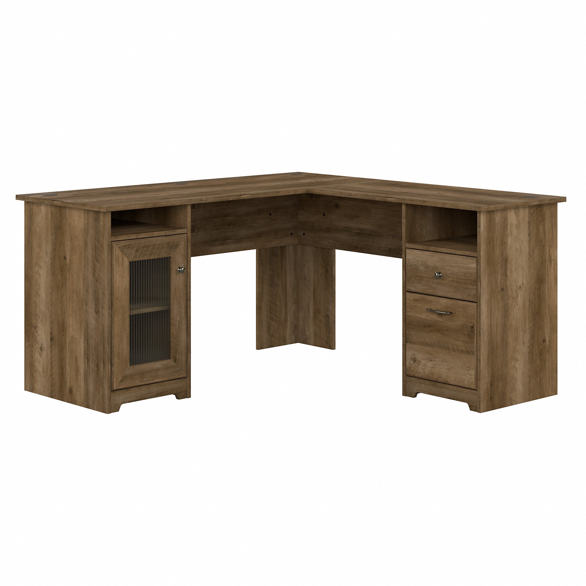 Bush Furniture Cabot 60W L Shaped Computer Desk with Storage