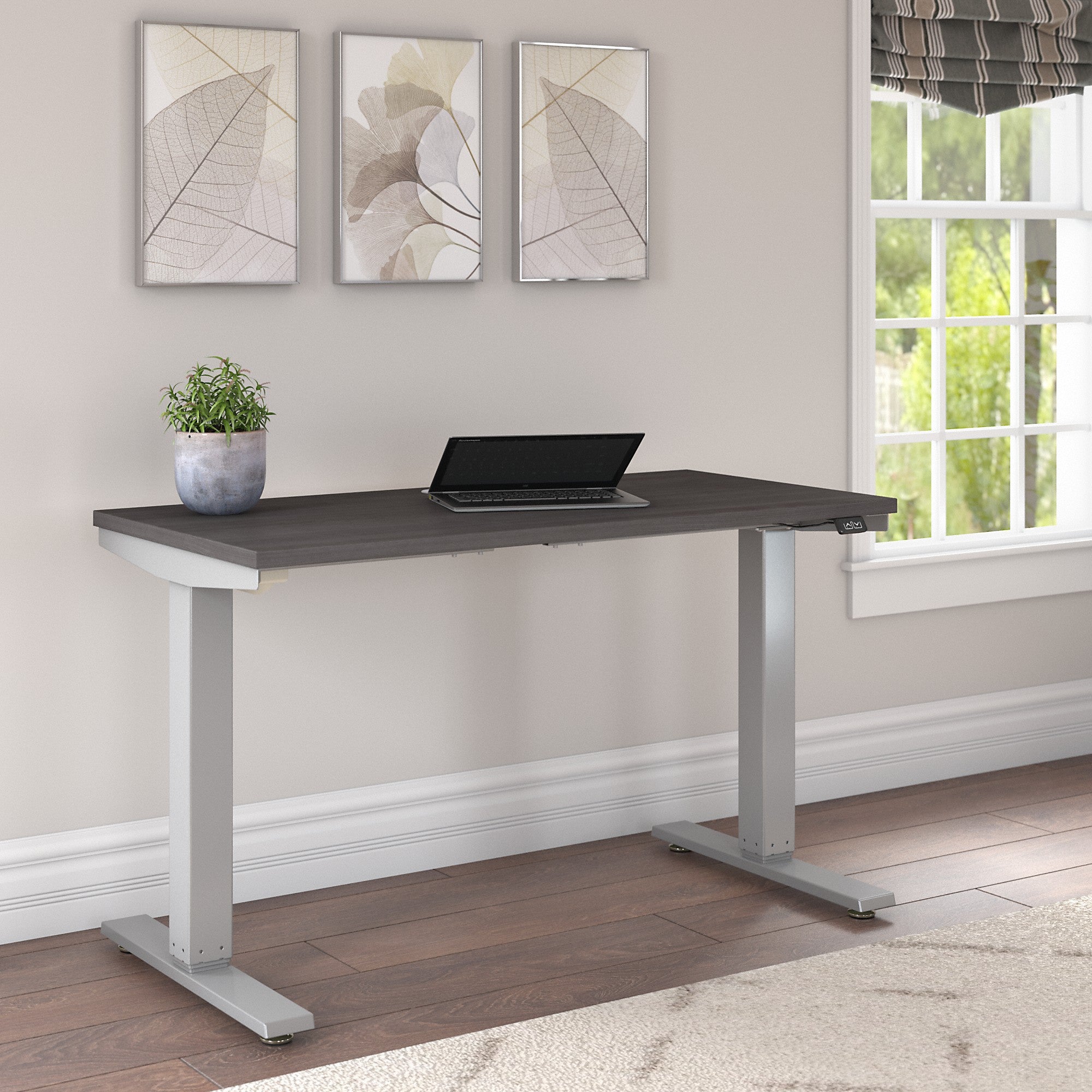 Bush Furniture Cabot 48W x 24D Electric Height Adjustable Standing Desk