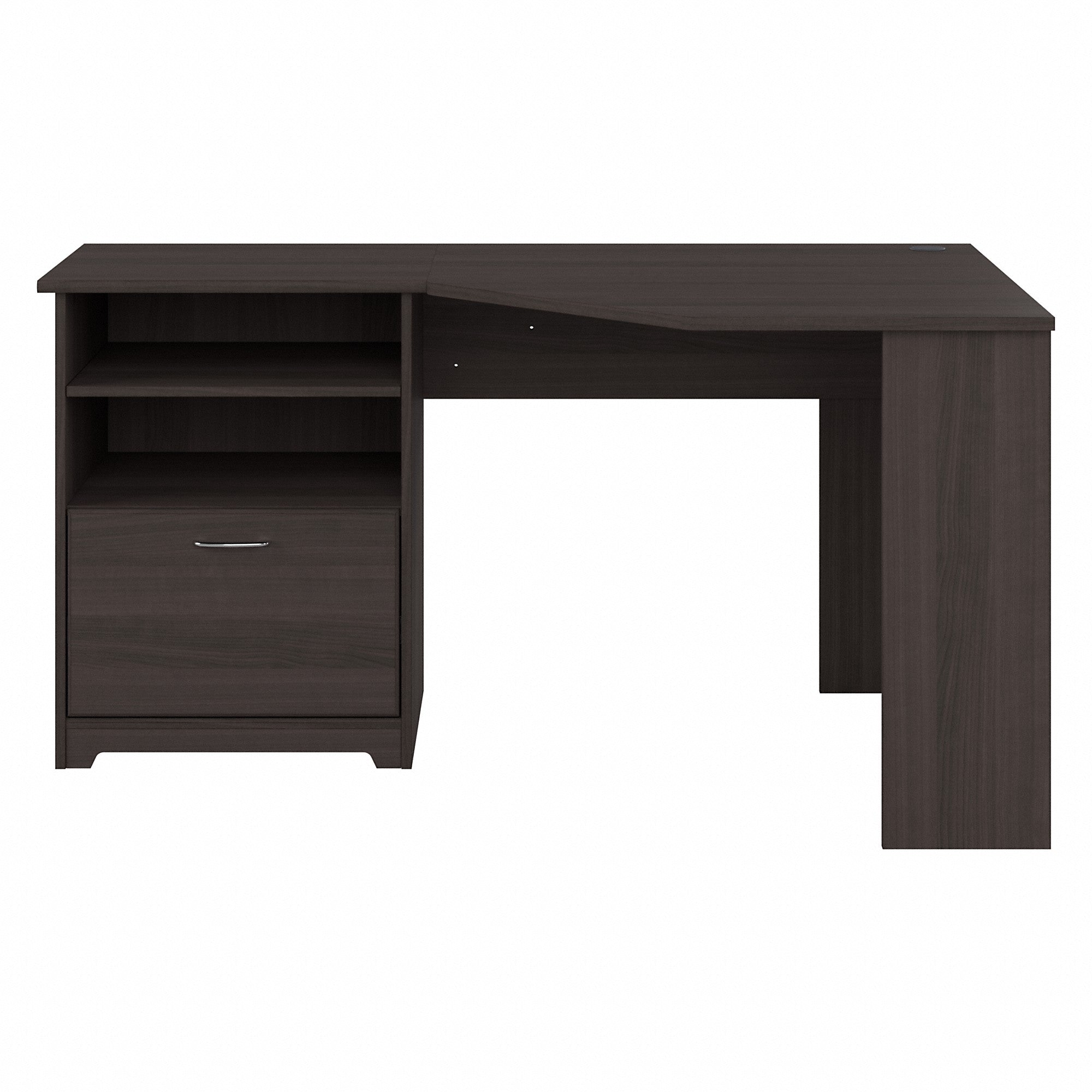 Bush Furniture Cabot 60W Corner Desk with Storage