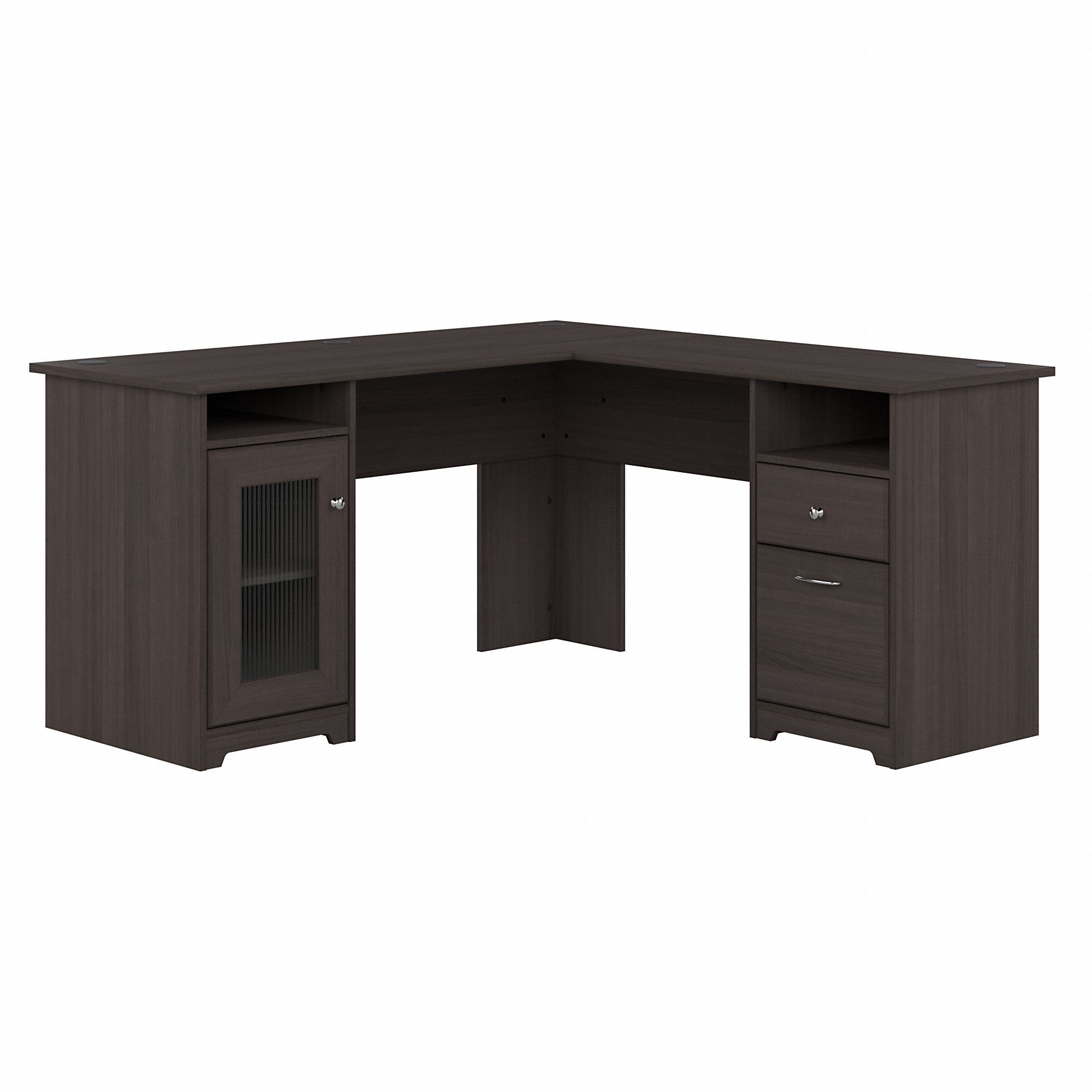 Bush Furniture Cabot 60W L Shaped Computer Desk with Storage