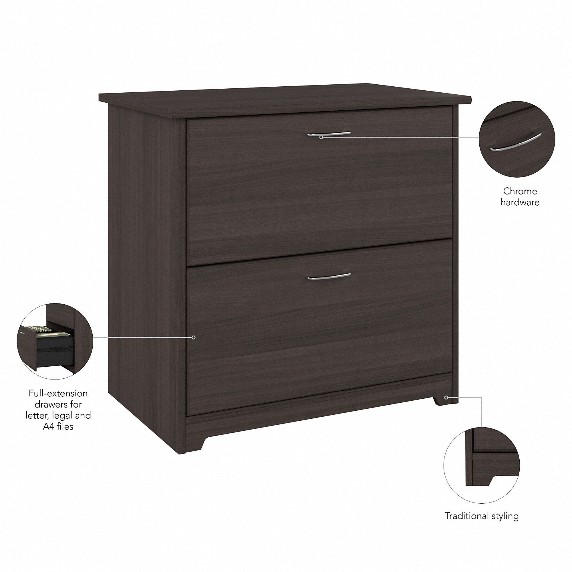 Bush Furniture Cabot 2 Drawer Lateral File Cabinet