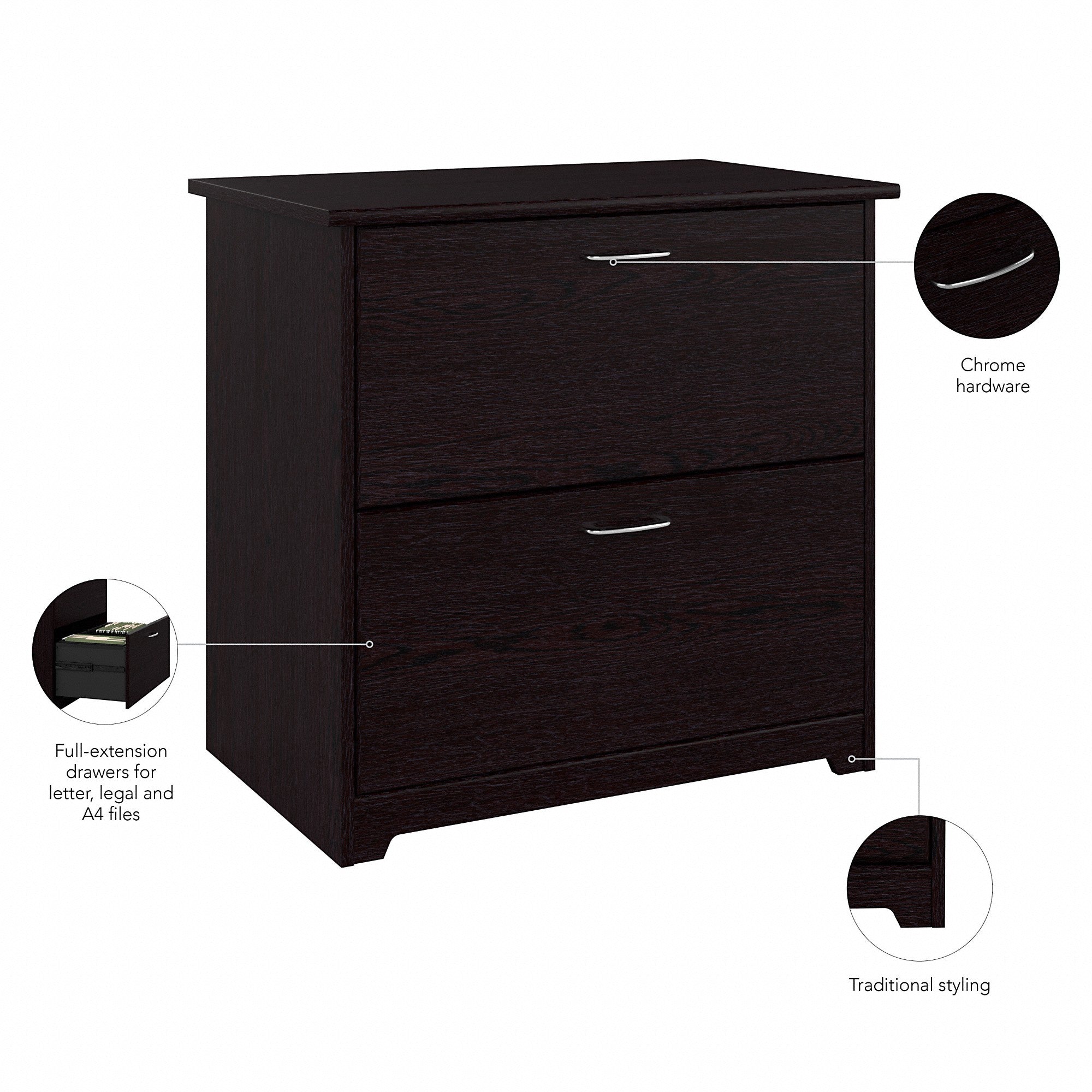 Bush Furniture Cabot 2 Drawer Lateral File Cabinet