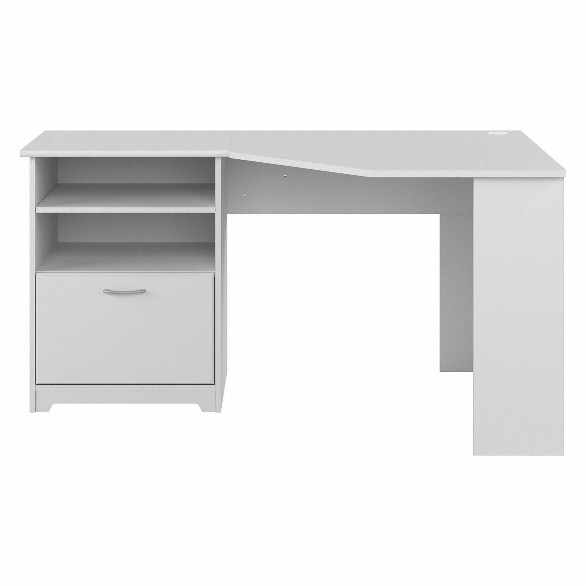 Bush Furniture Cabot 60W Corner Desk with Storage