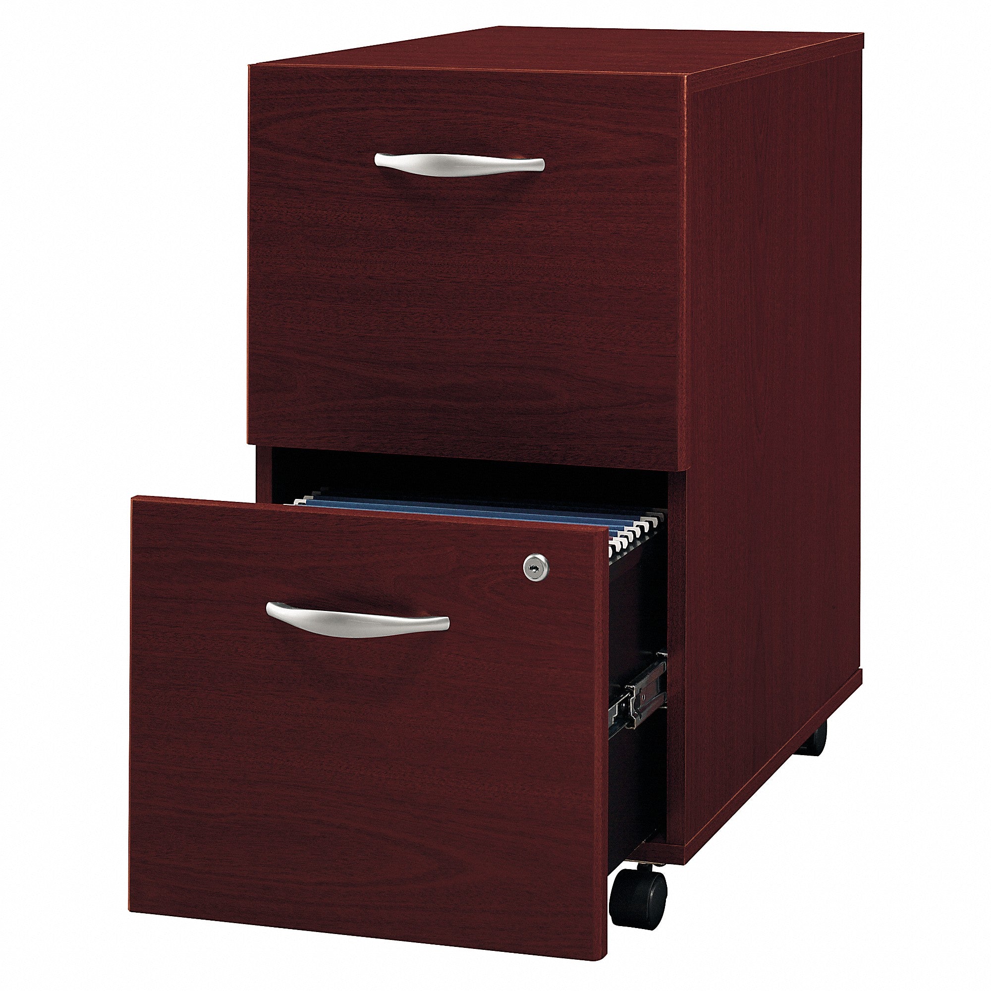 Bush Business Furniture Series C 2 Drawer Mobile File Cabinet - Assembled