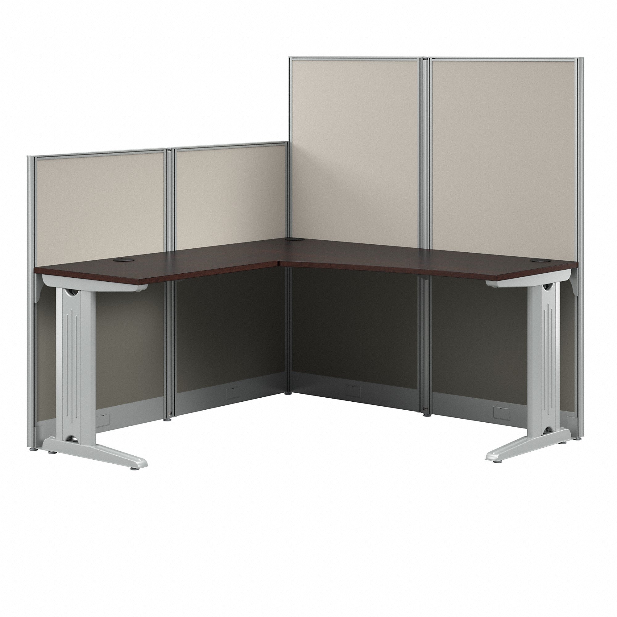 Bush Business Furniture Office in an Hour 65W x 65D L Shaped Cubicle Workstation