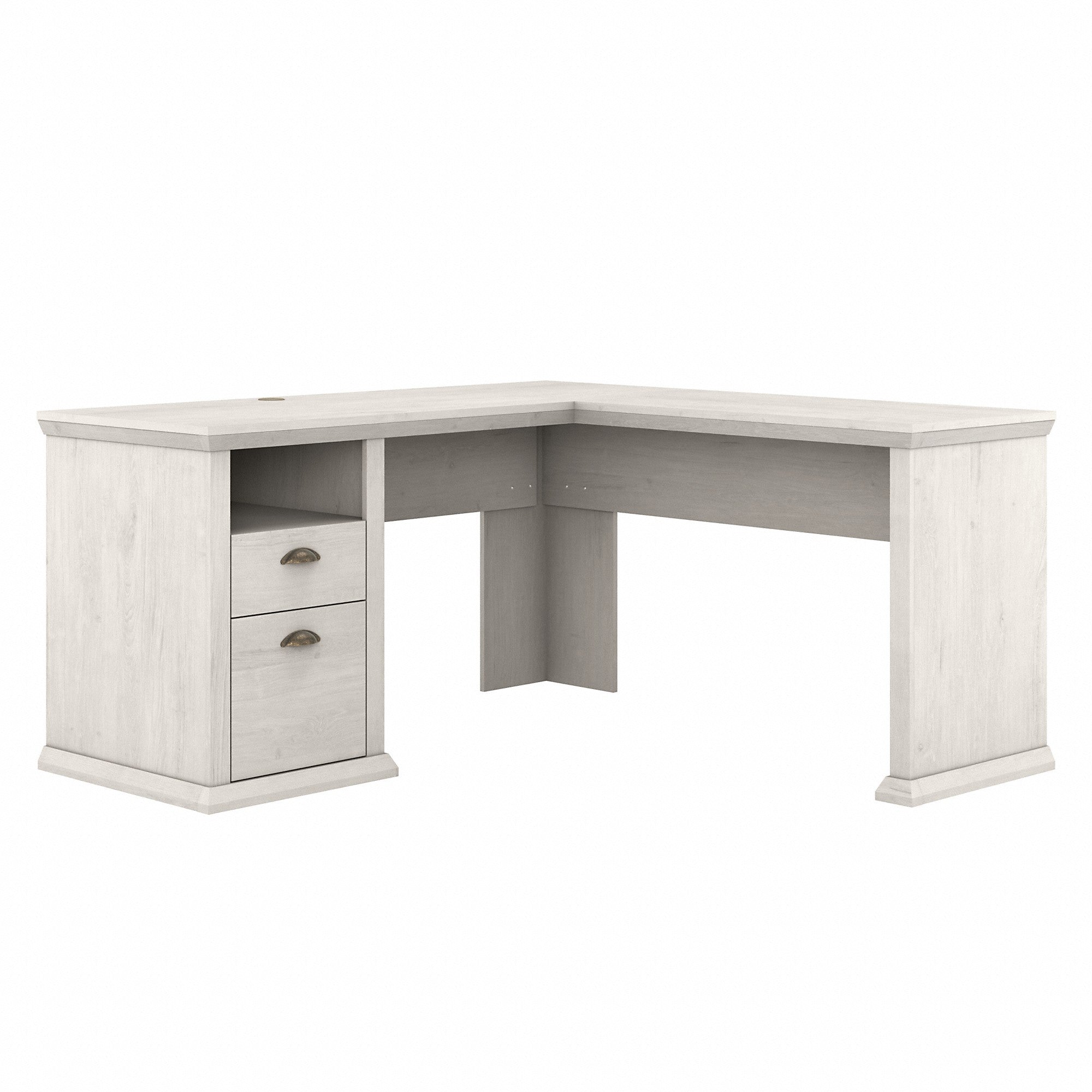 Bush Furniture Yorktown 60W L Shaped Desk with Storage