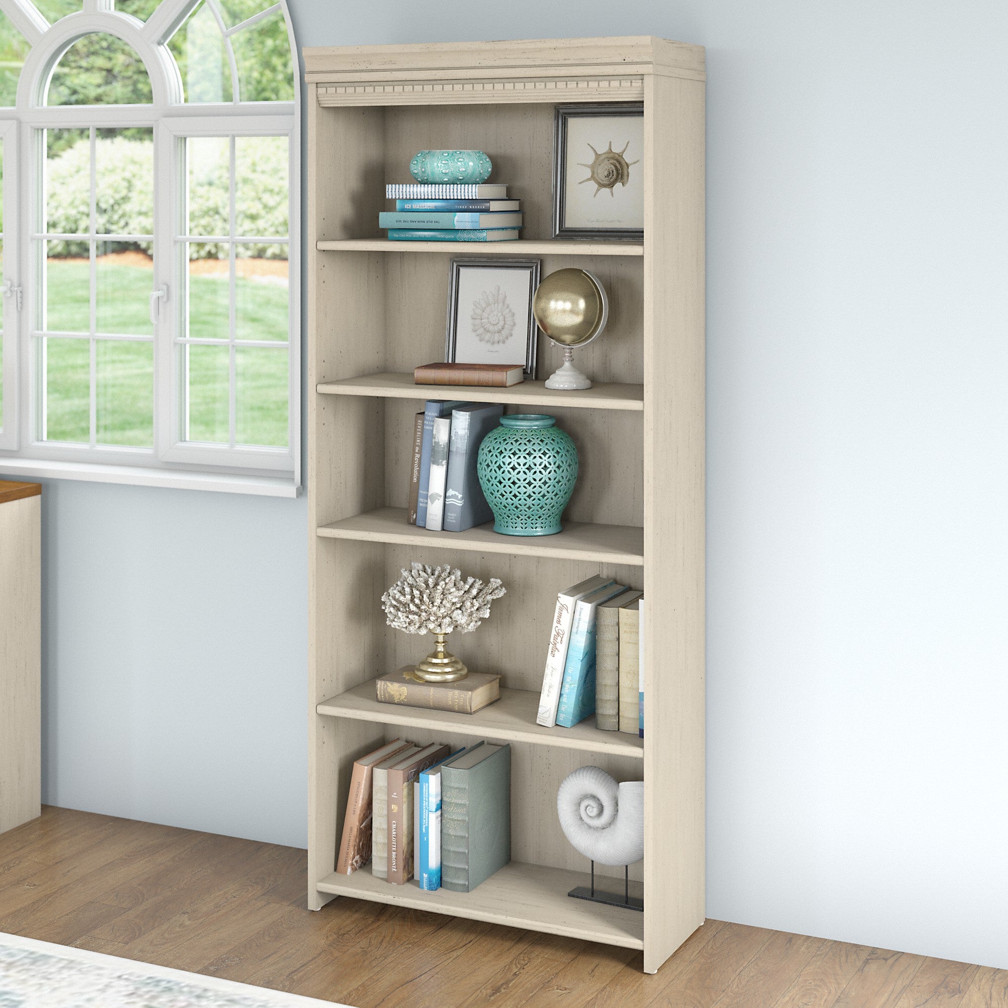 Bush Furniture Fairview Tall 5 Shelf Bookcase