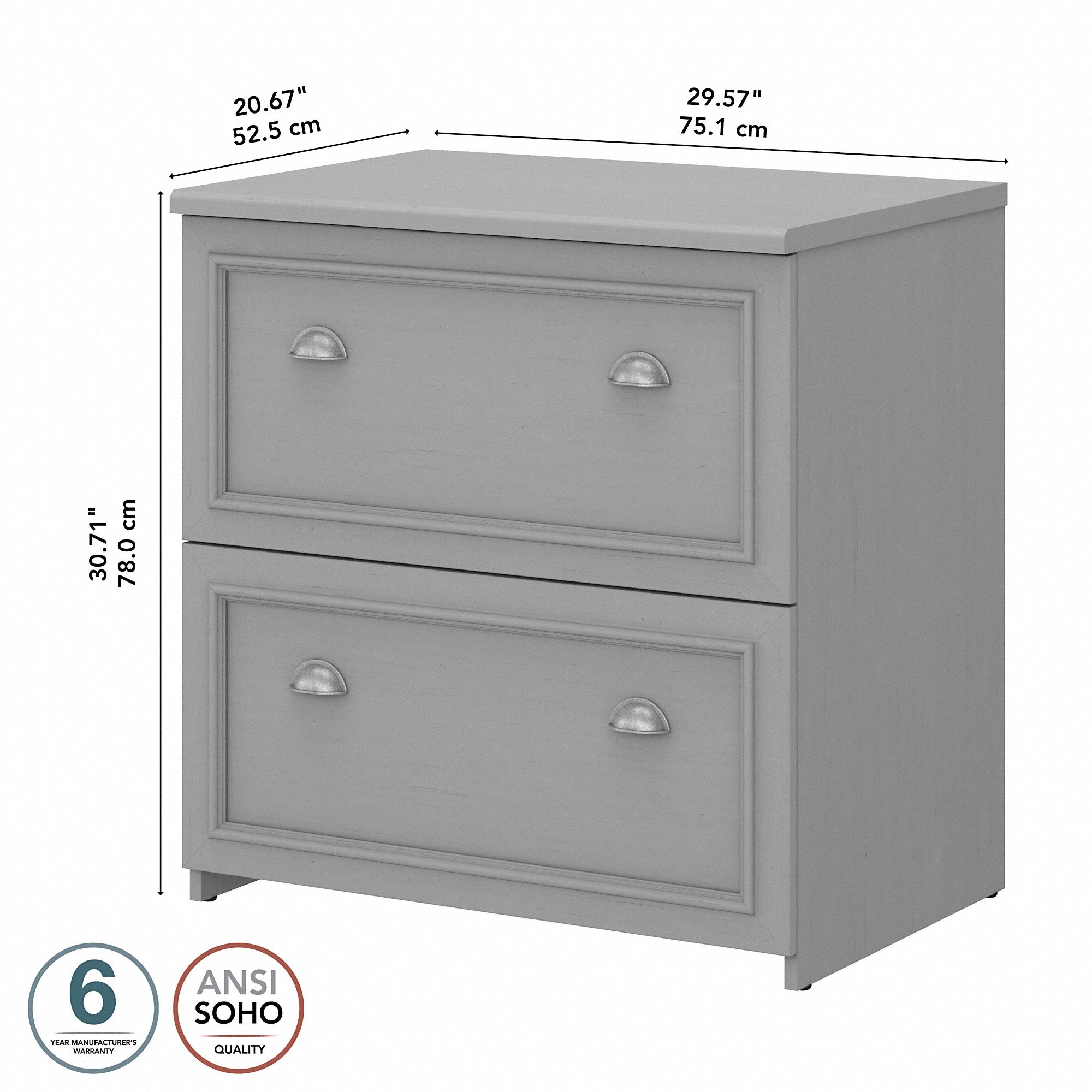 Bush Furniture Fairview 2 Drawer Lateral File Cabinet