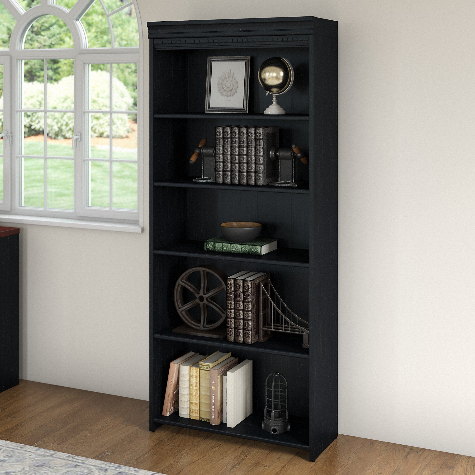 Bush Furniture Fairview Tall 5 Shelf Bookcase