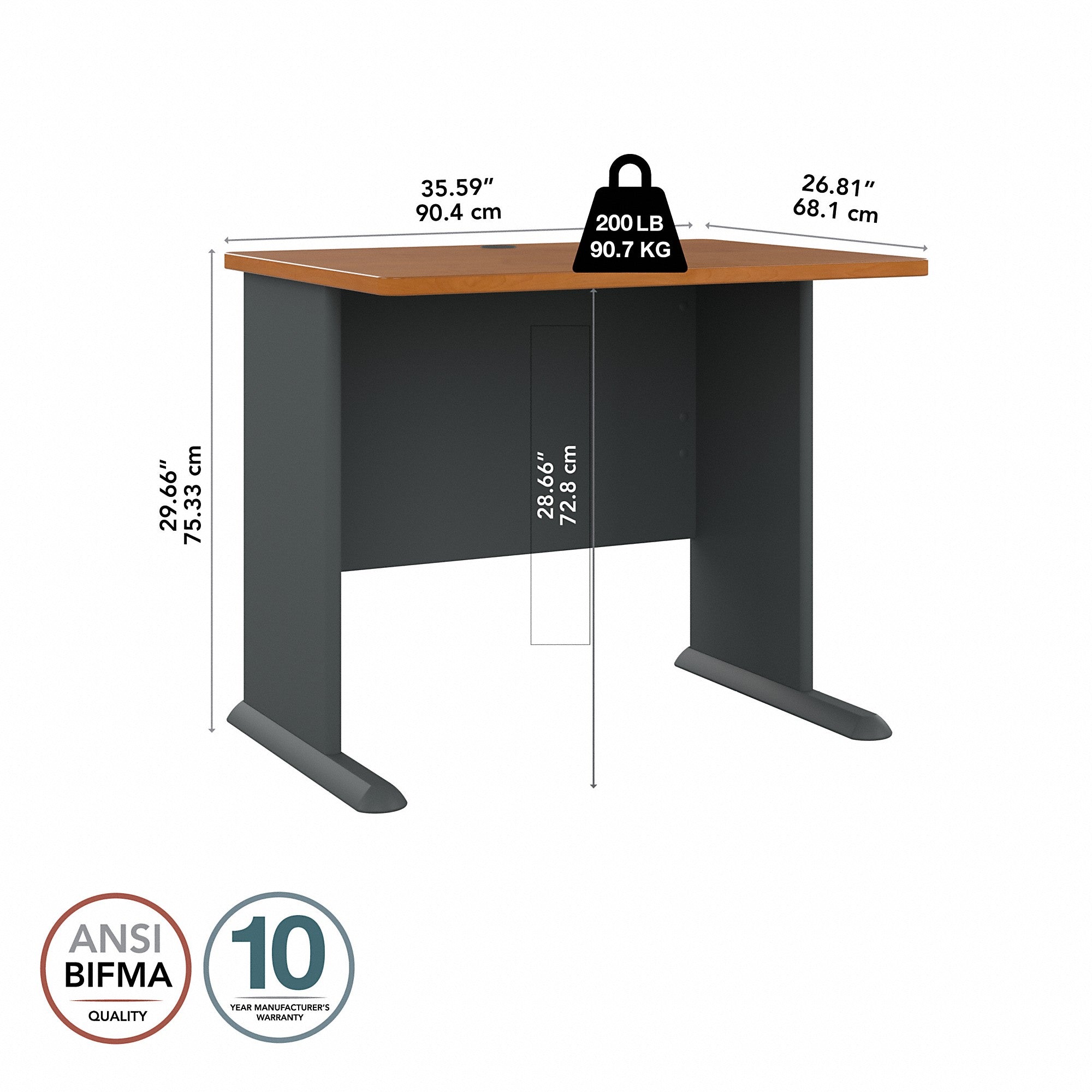 Bush Business Furniture Series A 36W Desk